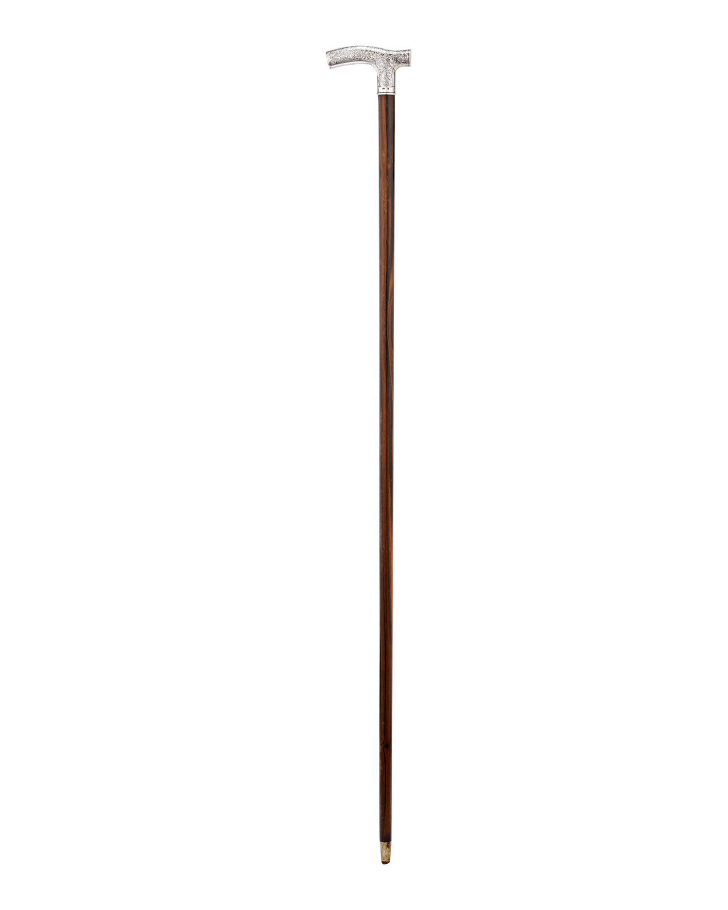 Russian Silver & Niello Cane