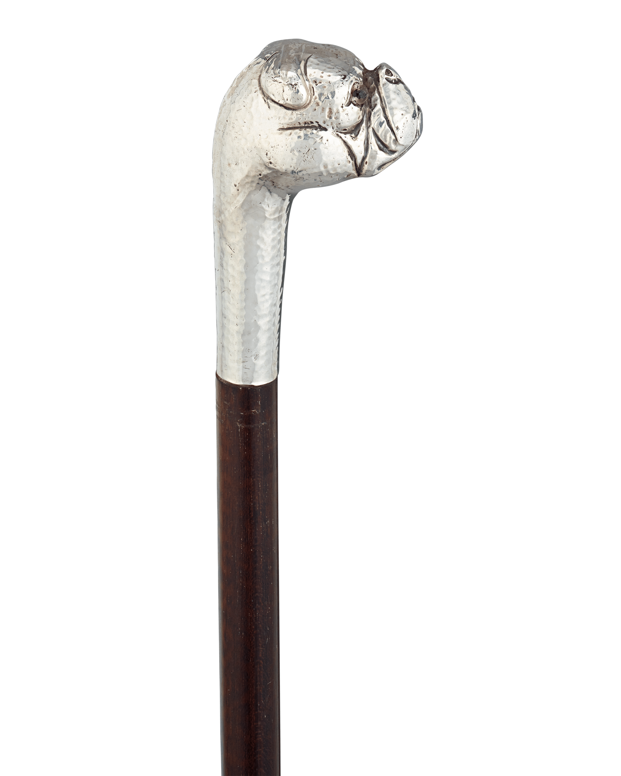 Silver Bulldog Cane