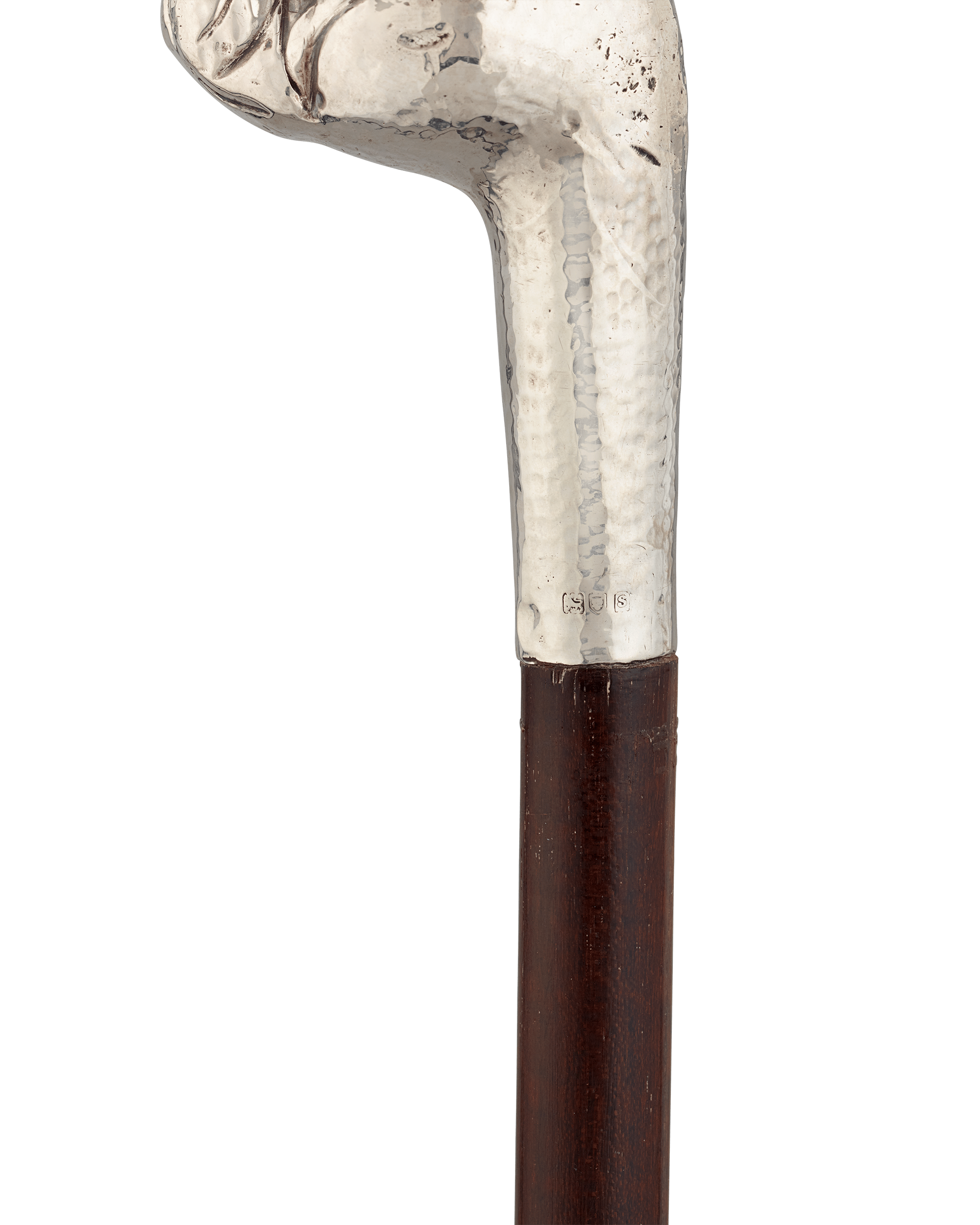 Silver Bulldog Cane