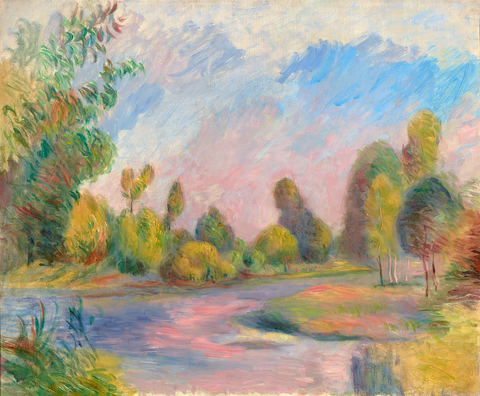 Au bord de la rivière by Pierre-Auguste Renoir