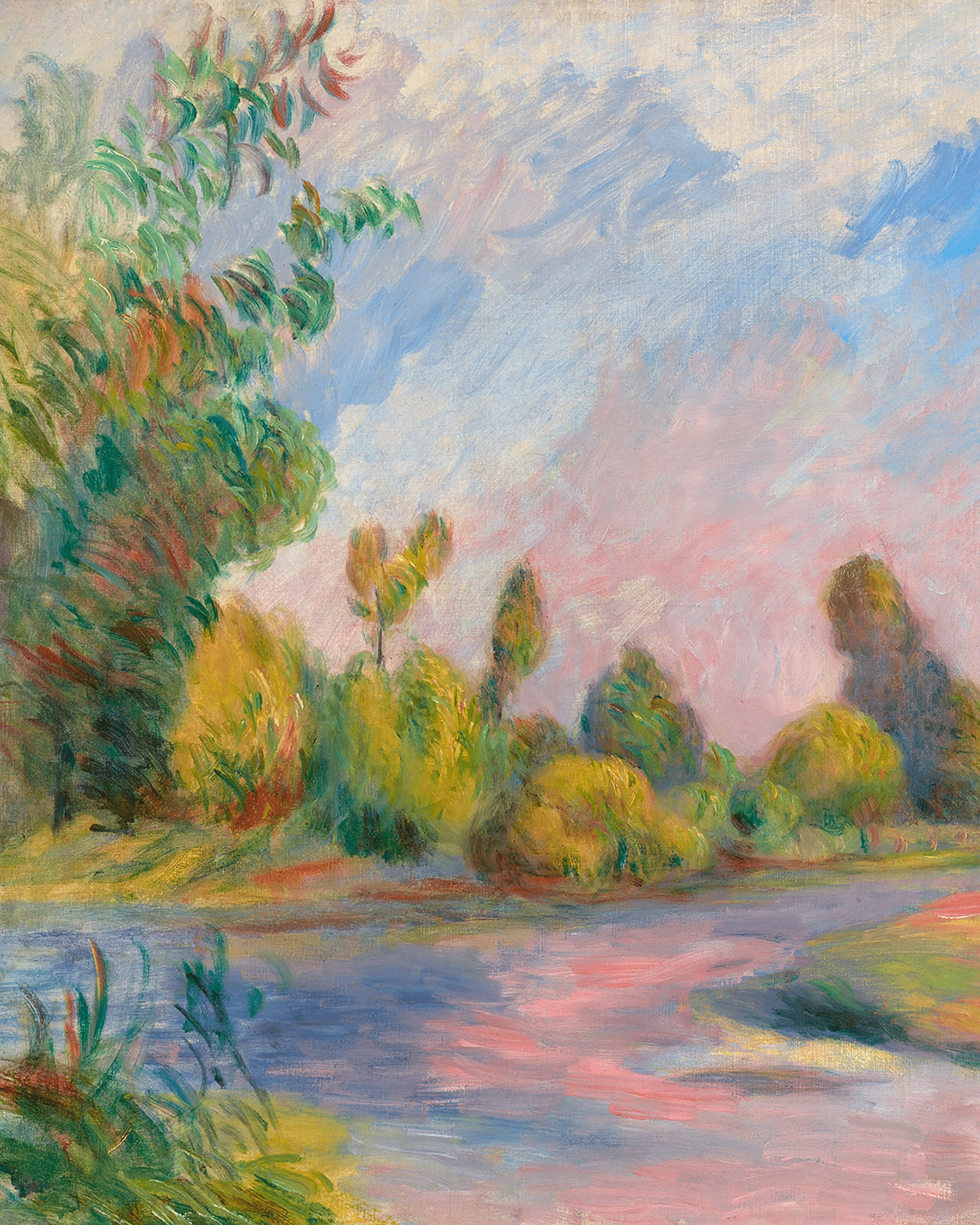 Au bord de la rivière by Pierre-Auguste Renoir