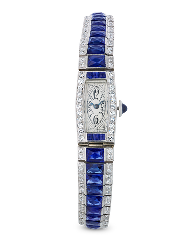 Tiffany & Co. Blue Sapphire and Diamond Watch