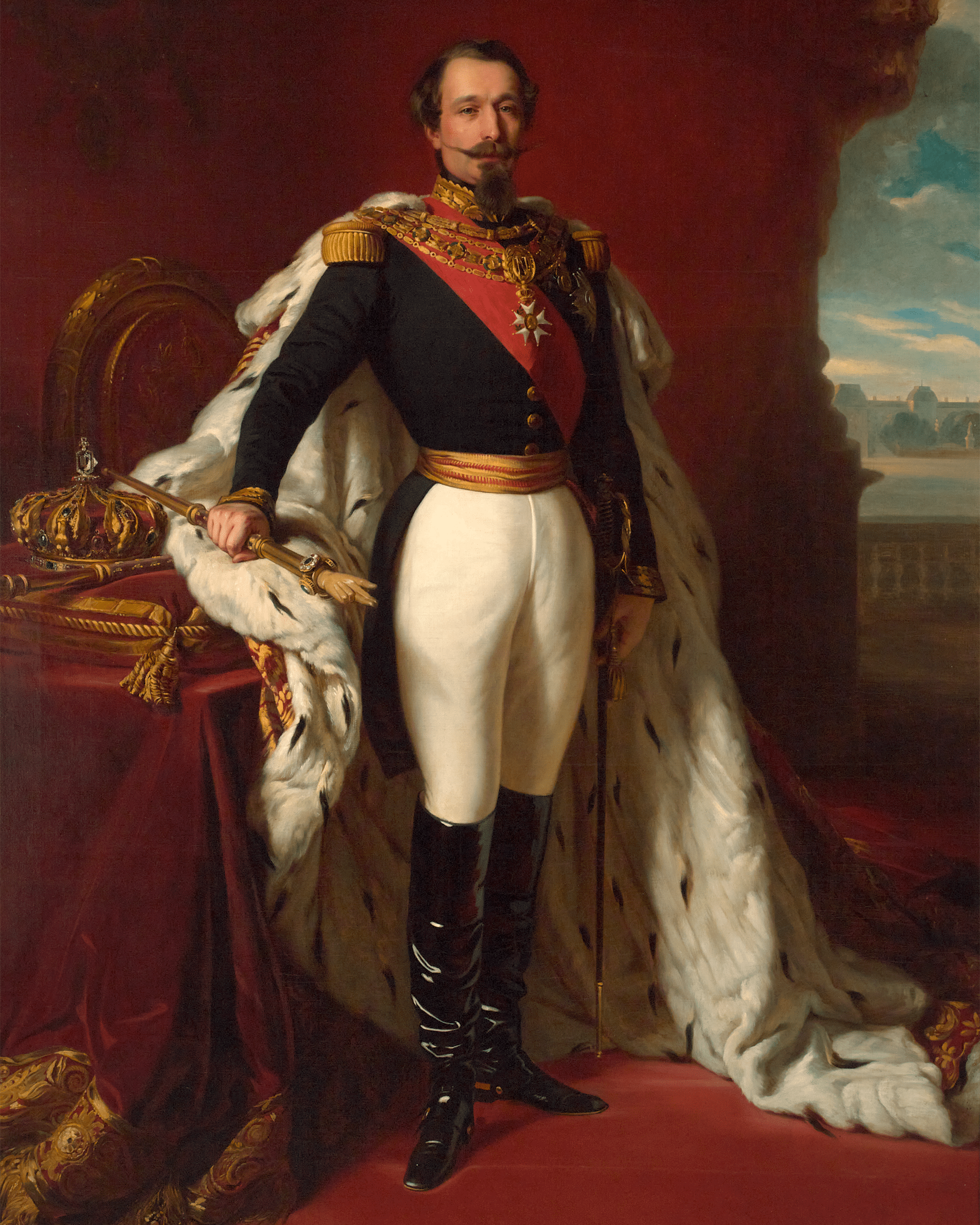 Portraits of Emperor Napoleon III and Empress Eugénie by Studio of Franz Xaver Winterhalter