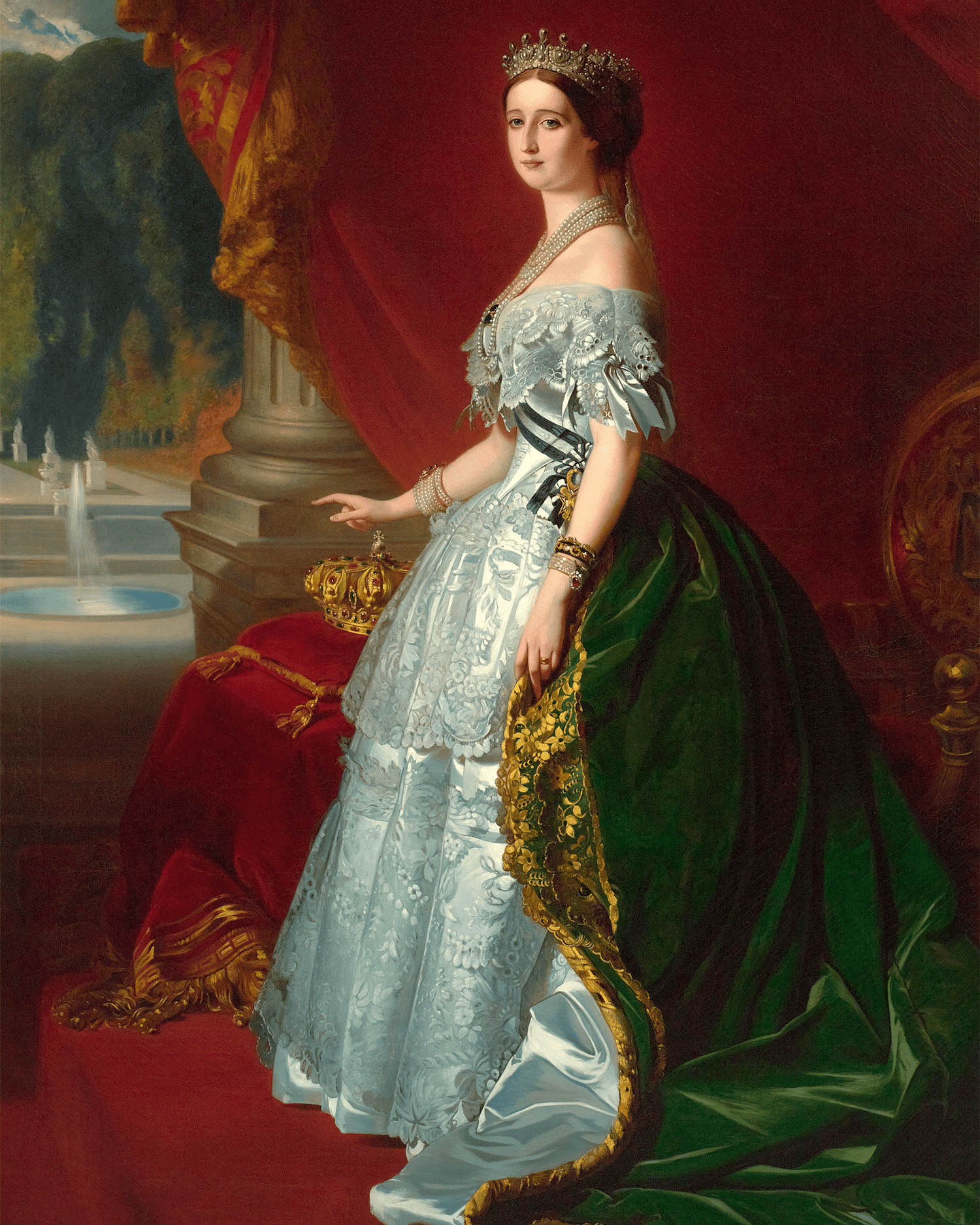 Portraits of Emperor Napoleon III and Empress Eugénie by Studio of Franz Xaver Winterhalter