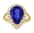Pear Shaped Tanzanite Ring, 5.53 Carats