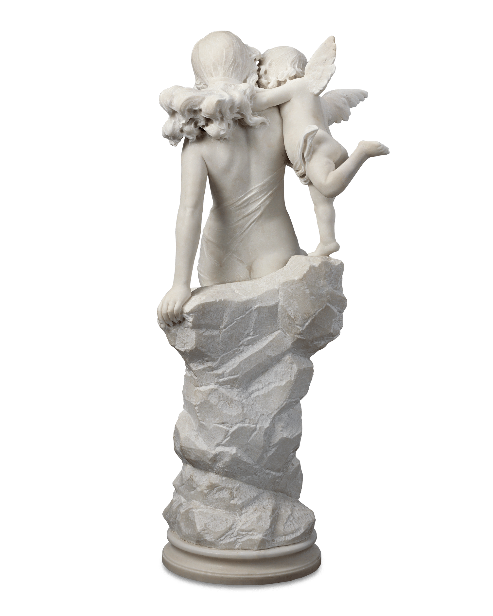Italian Marble Sculpture of Venus and Cupid
