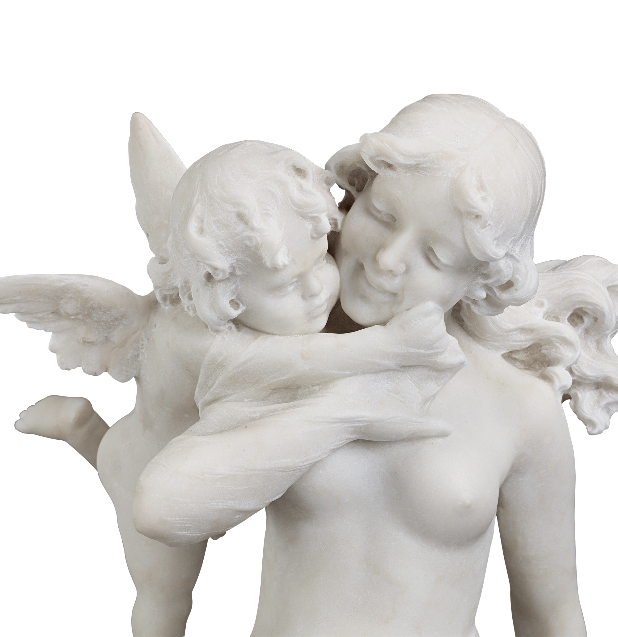 Italian Marble Sculpture of Venus and Cupid