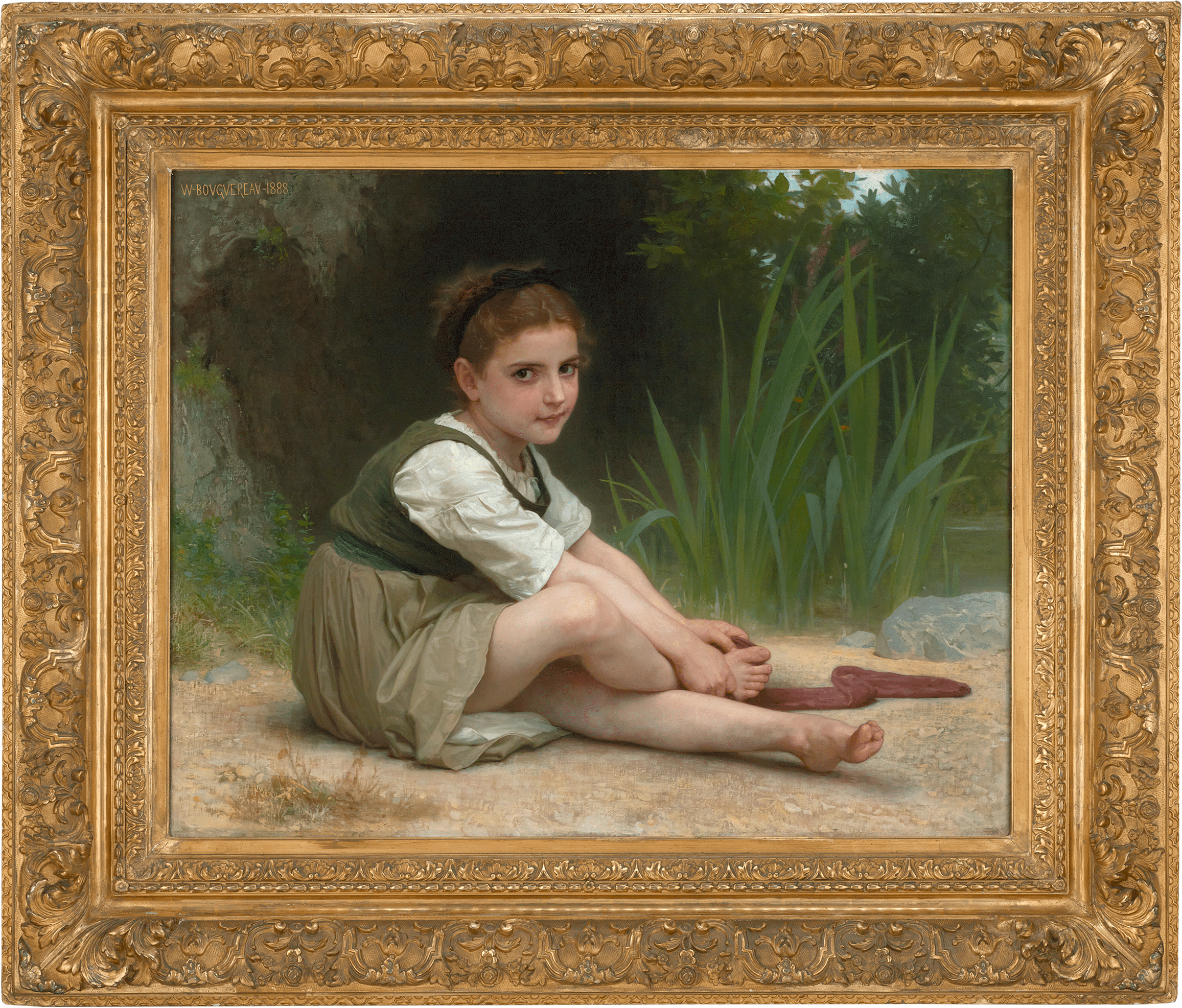 Au Bord du Ruisseau by William-Adolphe Bouguereau