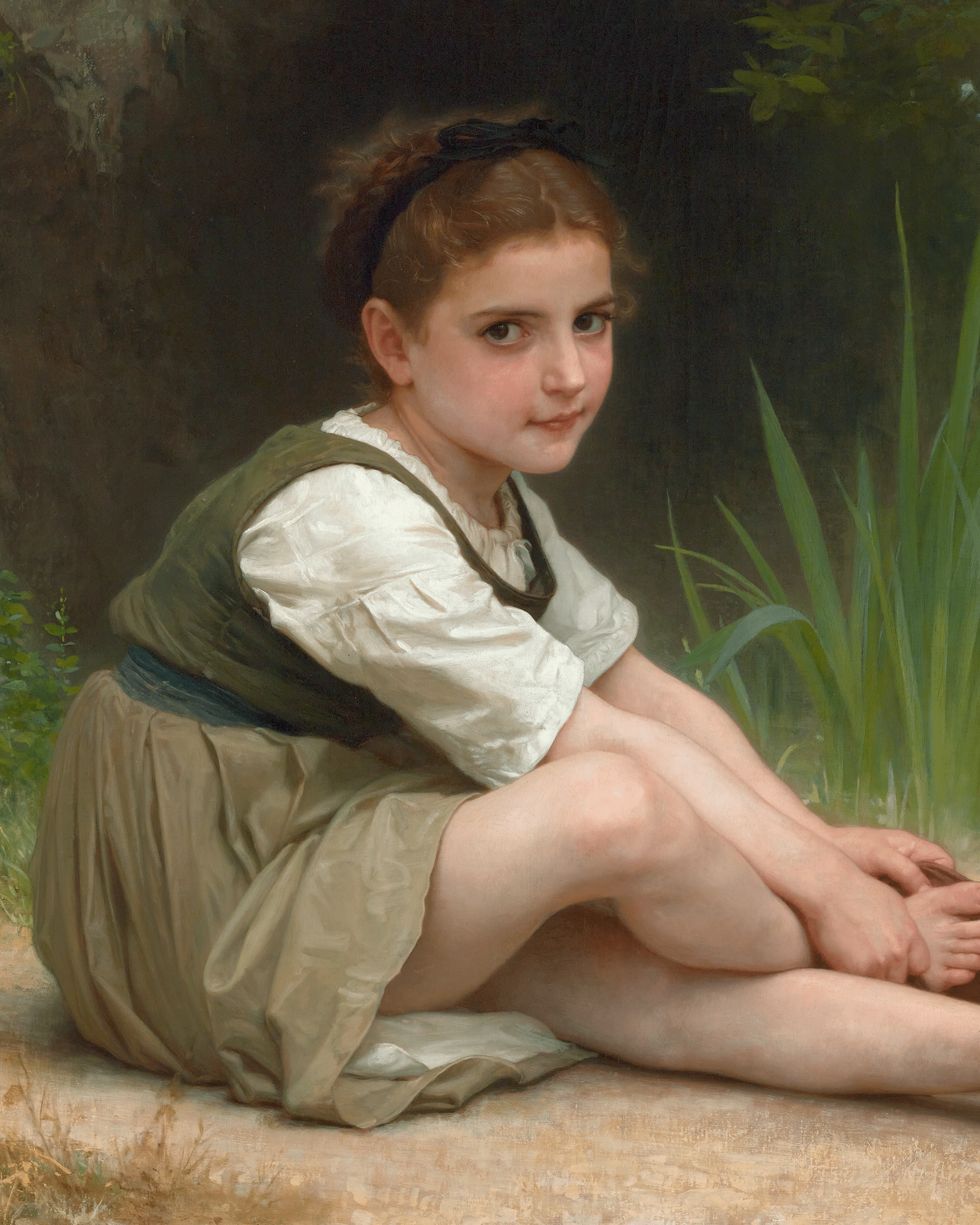 Au Bord du Ruisseau by William-Adolphe Bouguereau