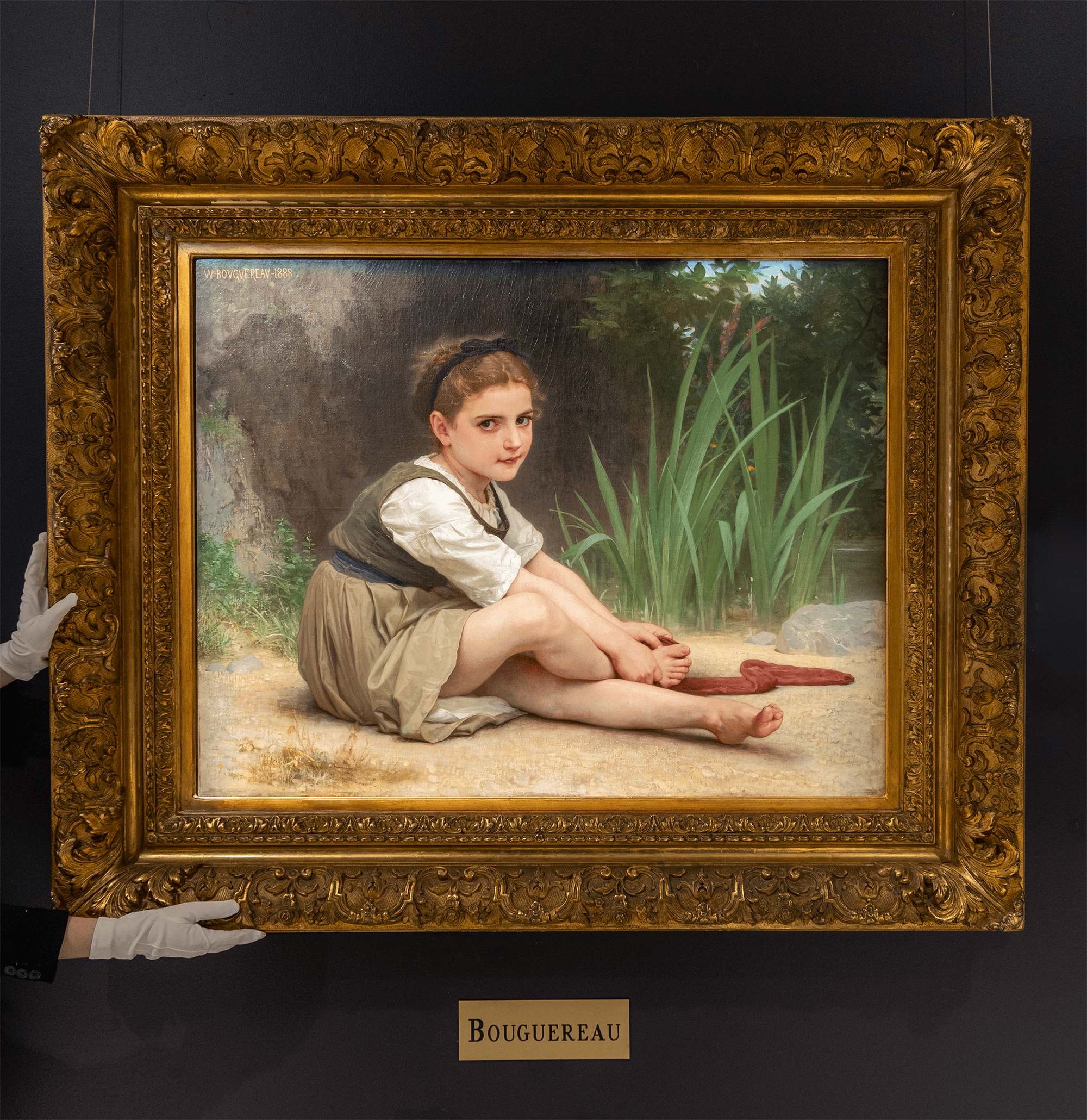 Au Bord du Ruisseau by William-Adolphe Bouguereau