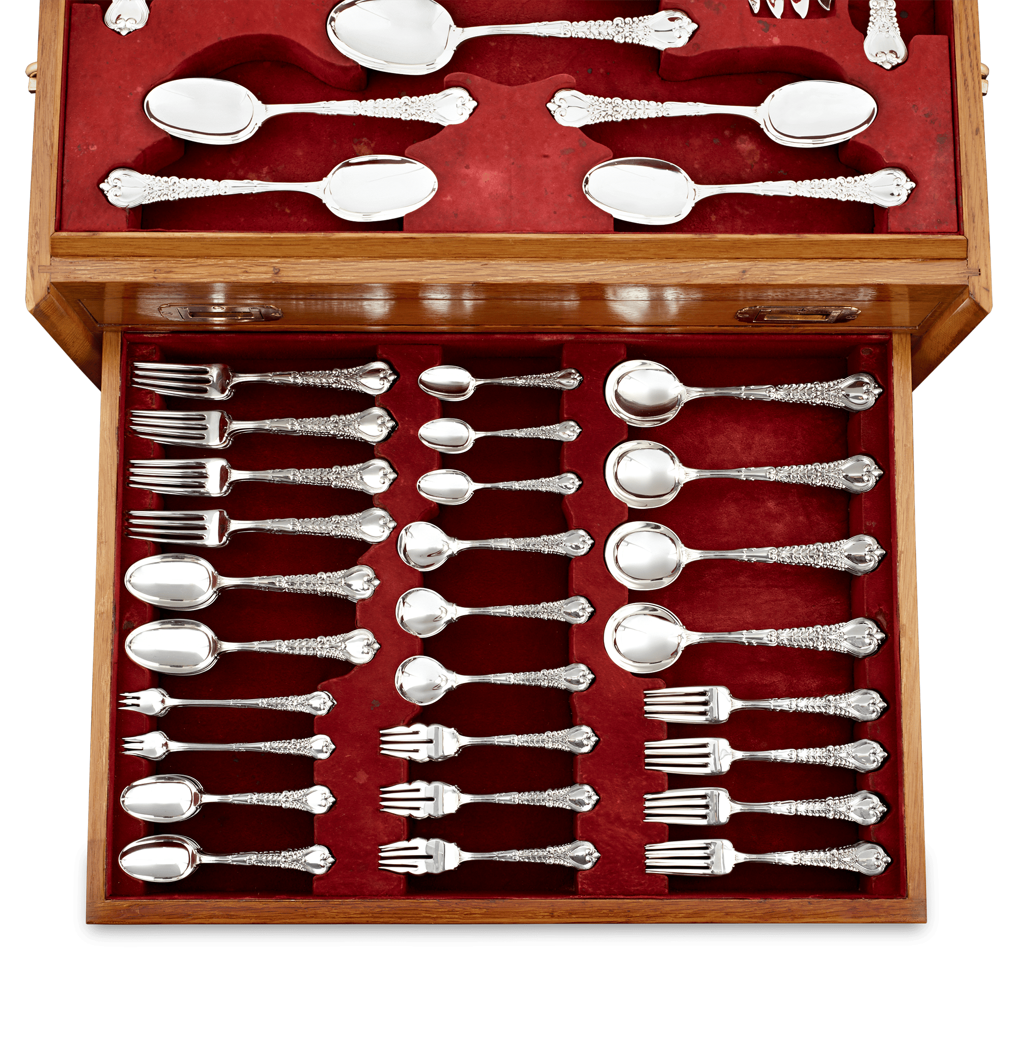 Tiffany & Co. Florentine Flatware Service, 202 Pieces