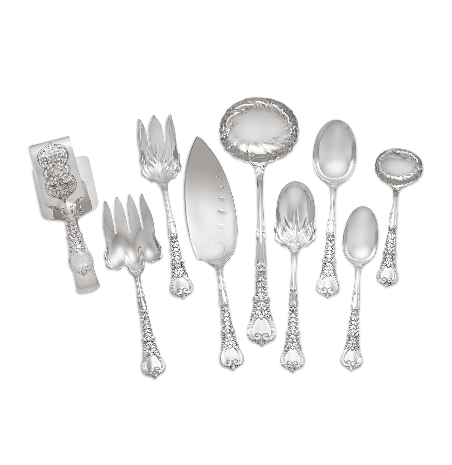 Tiffany & Co. Florentine Flatware Service, 202 Pieces