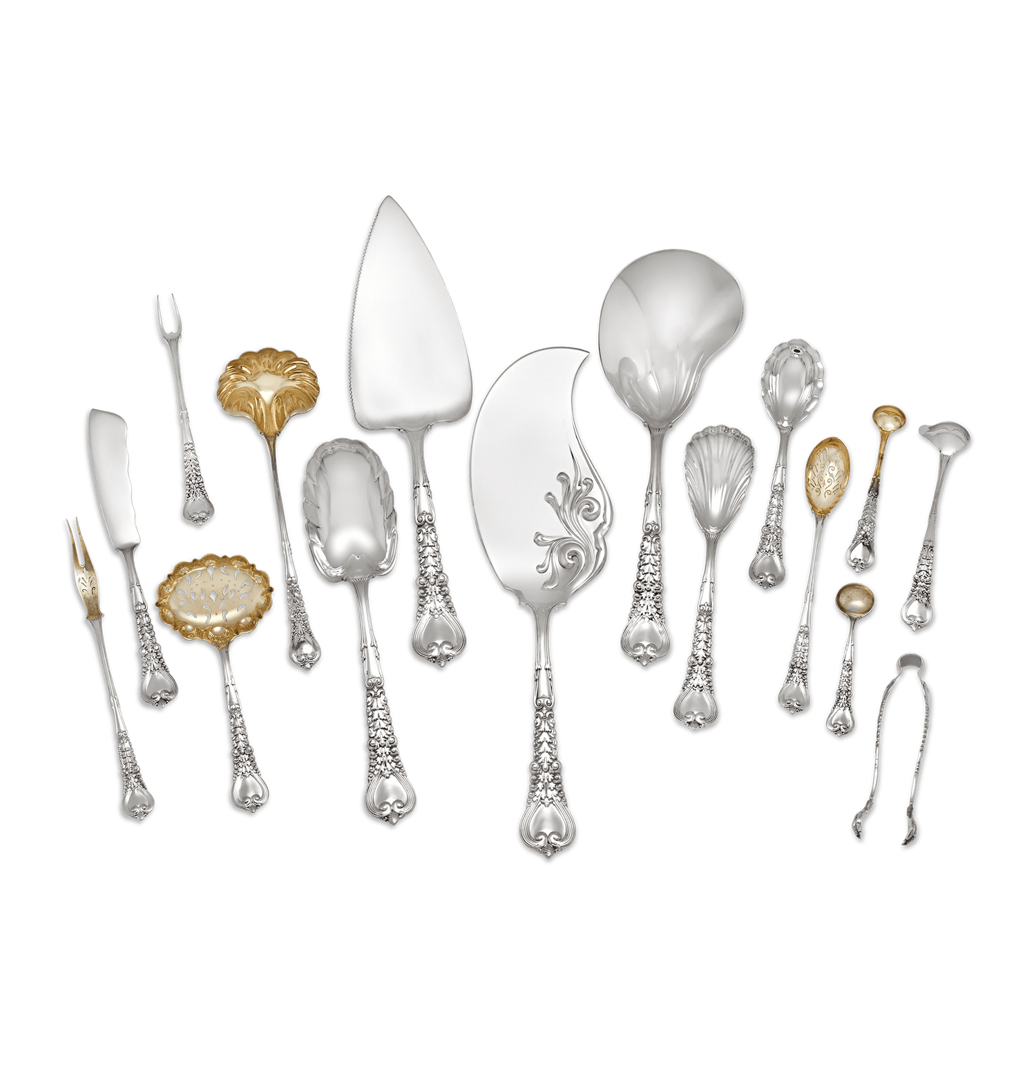 Tiffany & Co. Florentine Flatware Service, 202 Pieces