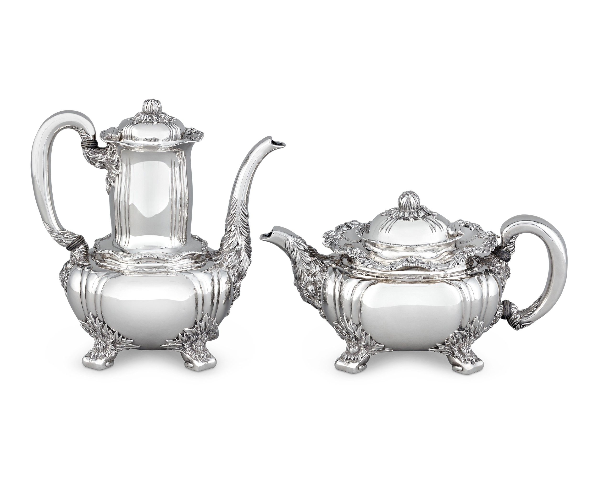 7-Piece Tiffany & Co. Chrysanthemum Tea Set