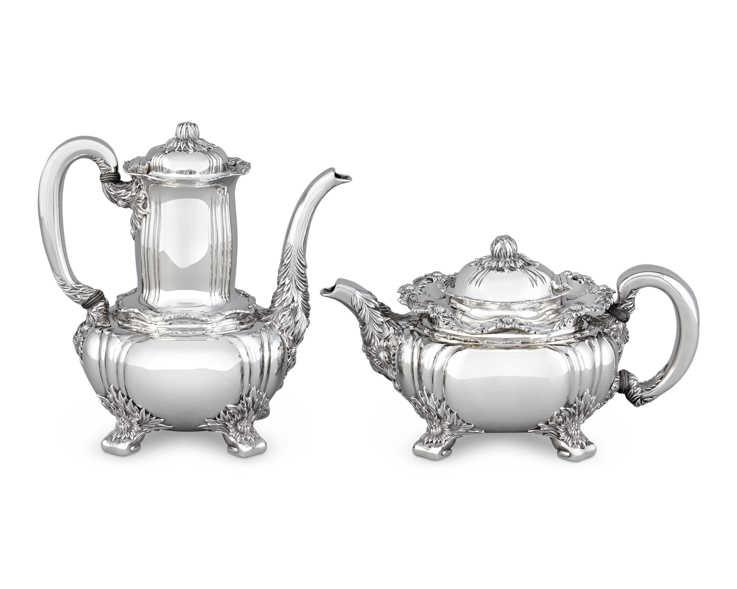 7-Piece Tiffany & Co. Chrysanthemum Tea Set