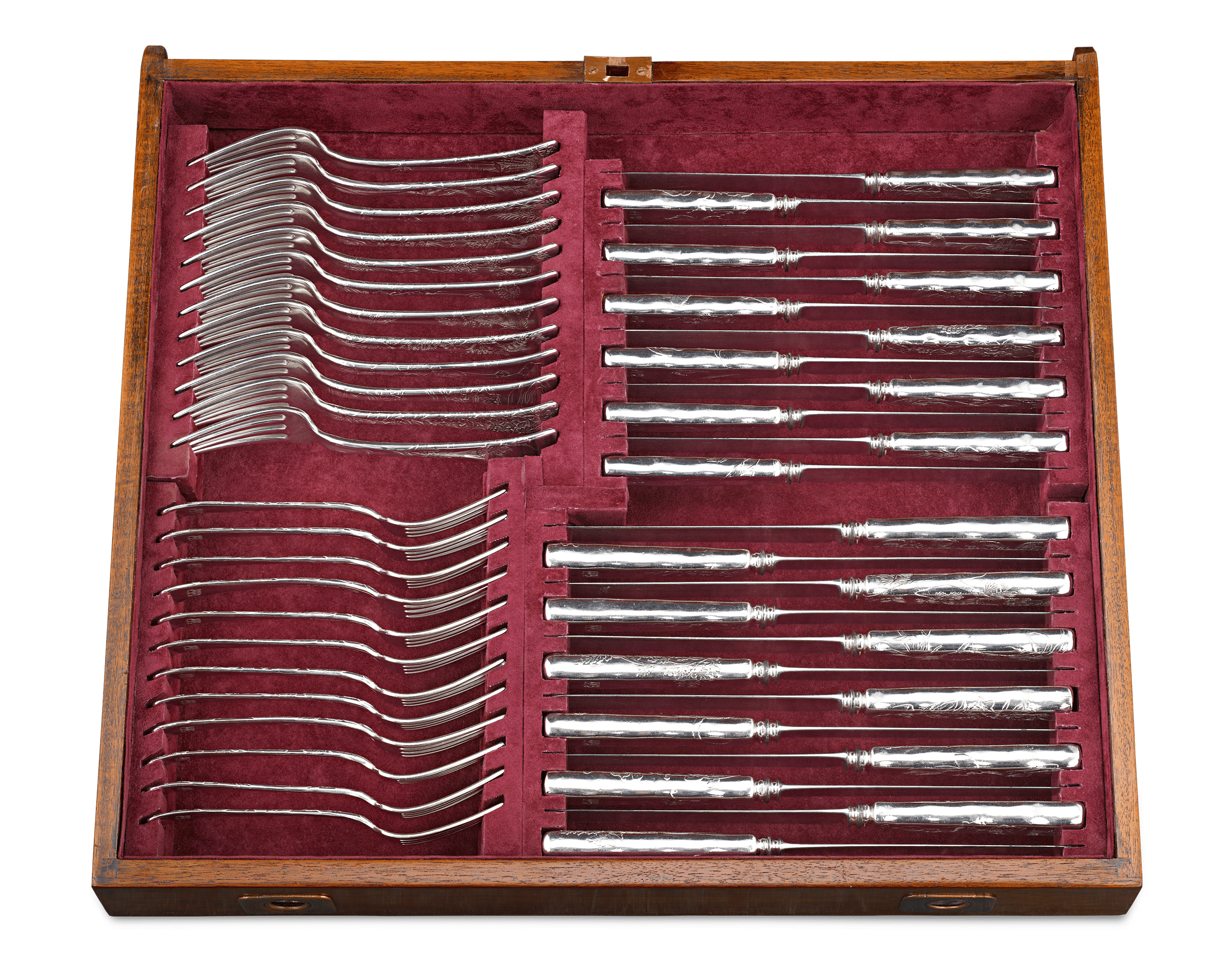 Tiffany & Co. Lap-Over-Edge Flatware Service, 248 Pieces