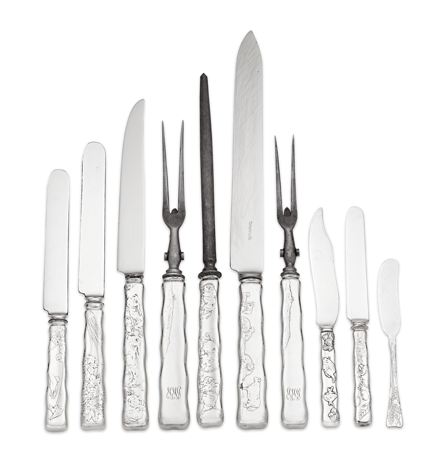 Tiffany & Co. Lap-Over-Edge Flatware Service, 248 Pieces