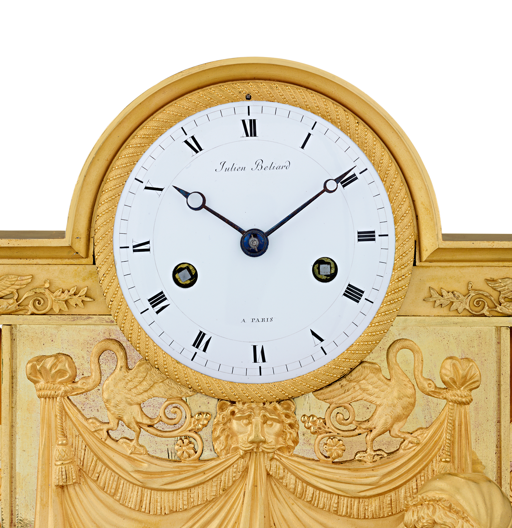 French Empire Duchess du Berry Clock by Jean-André Reiche