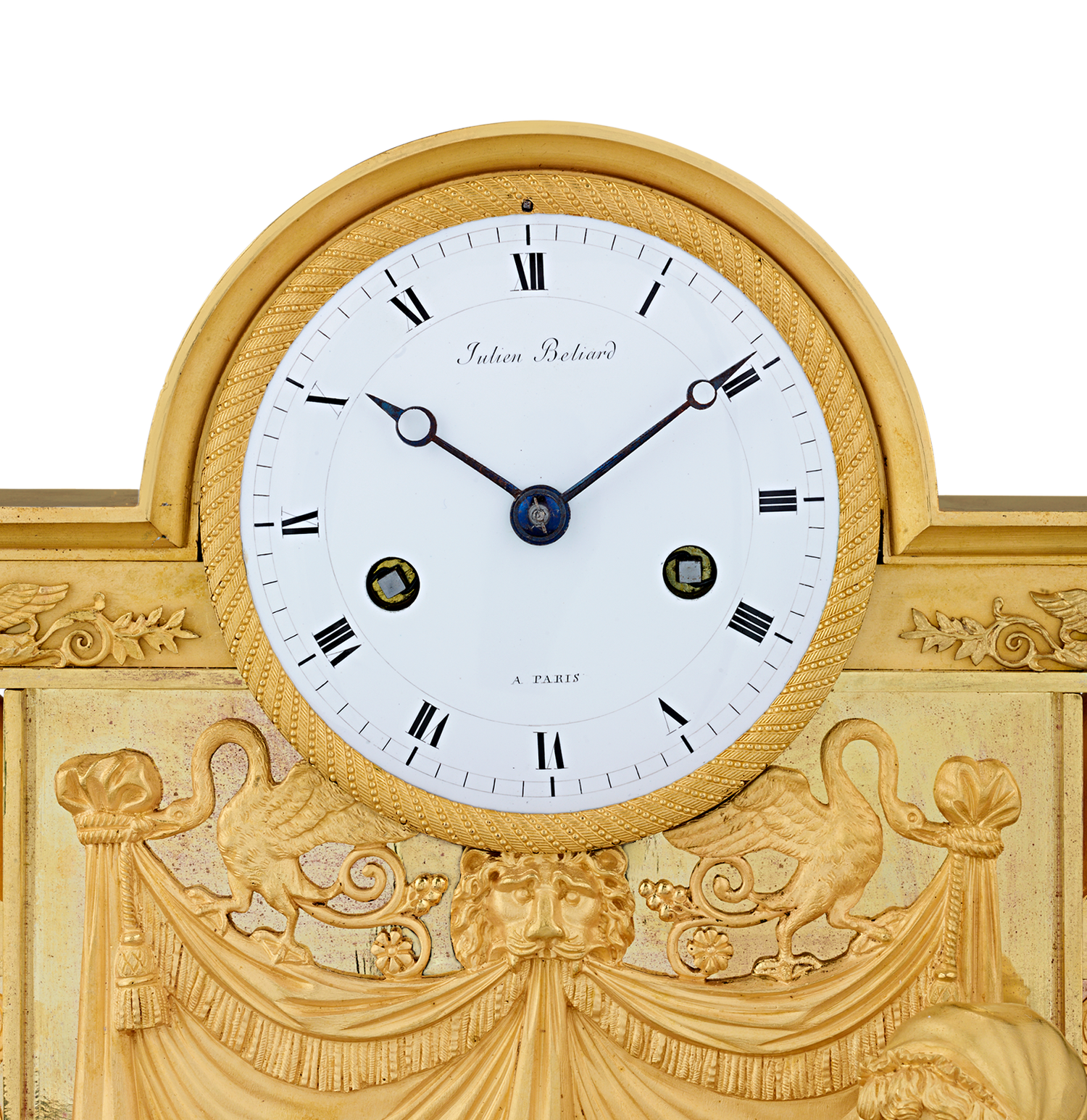 French Empire Duchess du Berry Clock by Jean-André Reiche