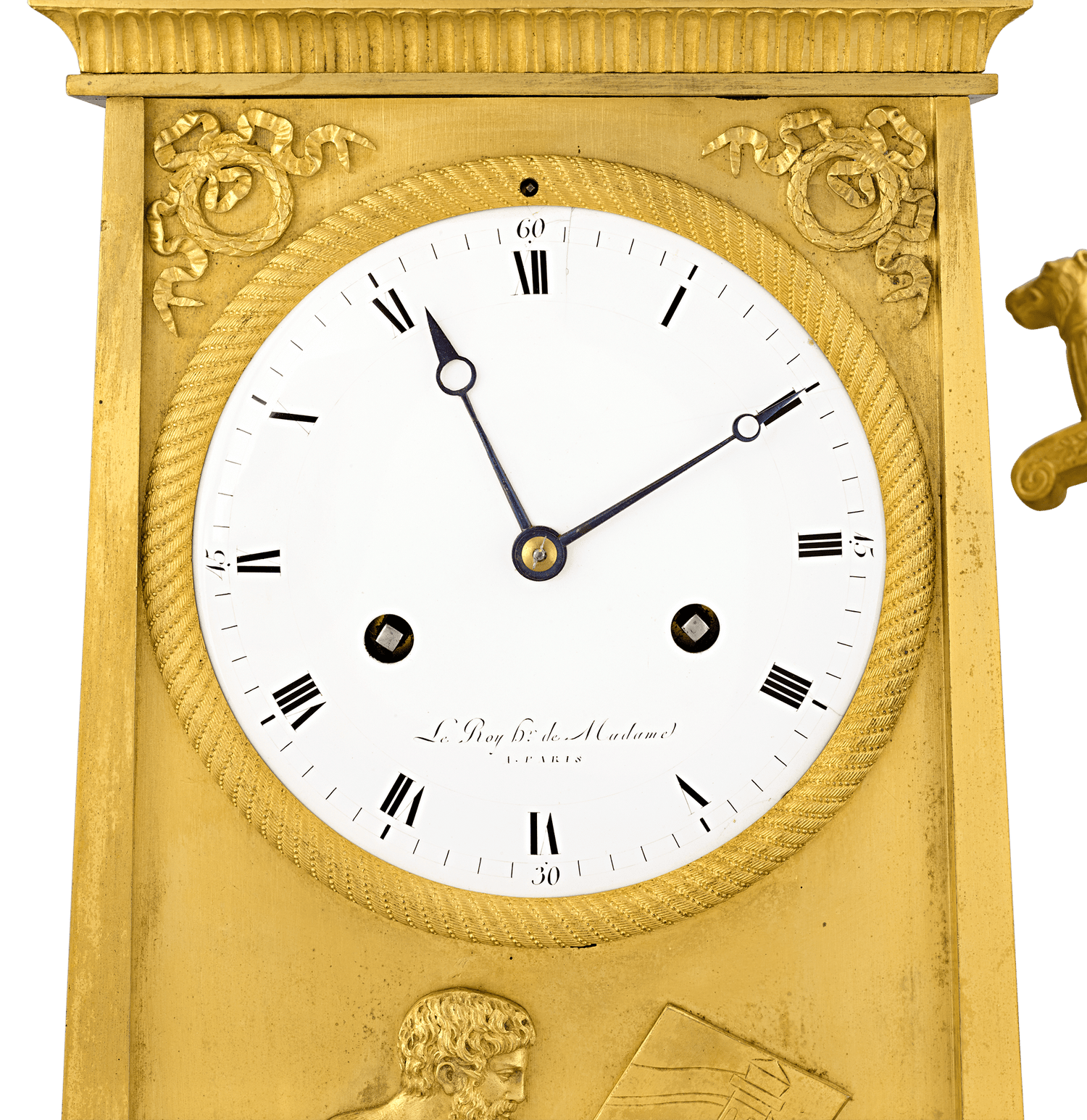 Odysseus and Theseus French Empire Mantle Clock by André Antoine Ravrio