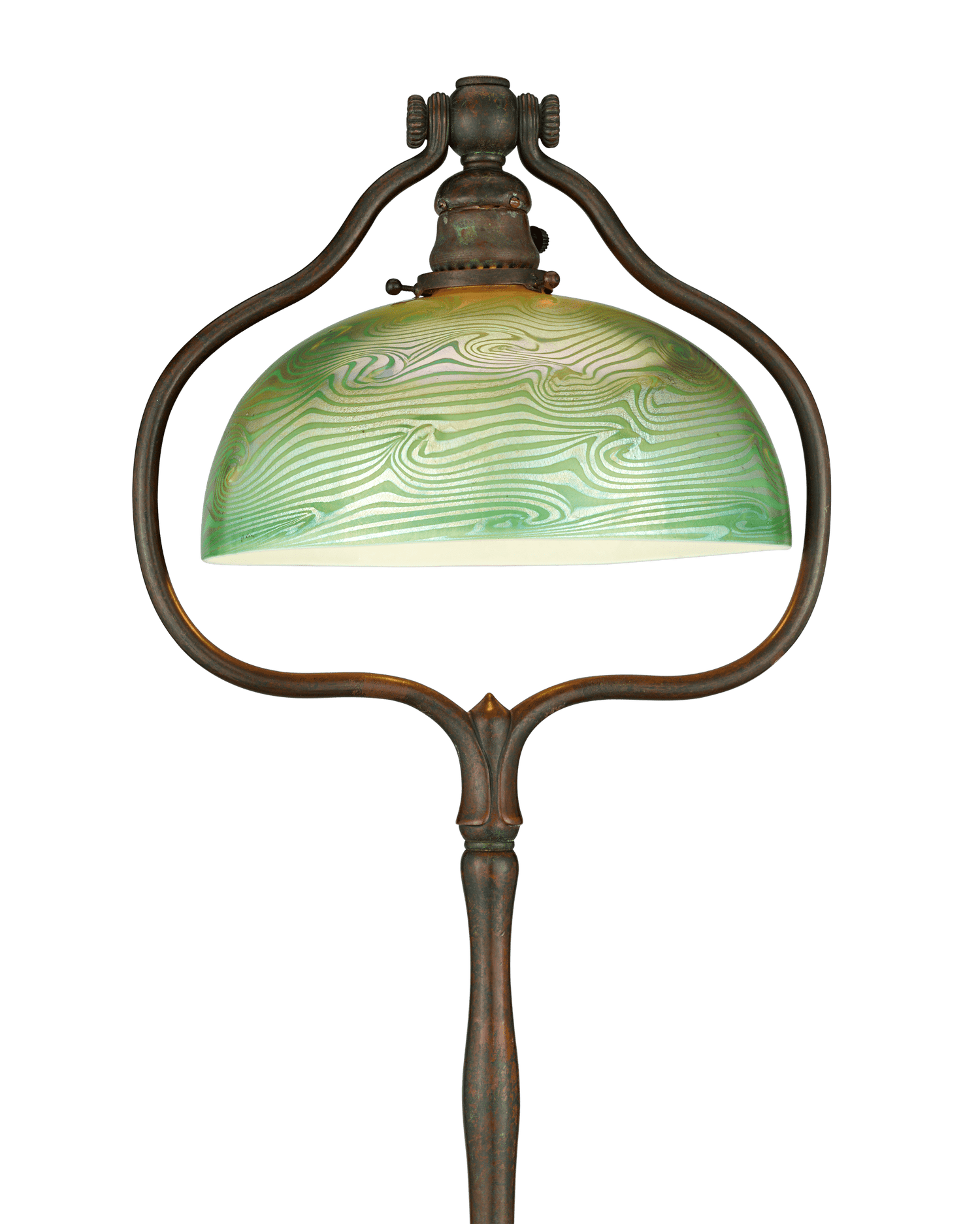 Tiffany Studios Wave Glass Floor Lamp