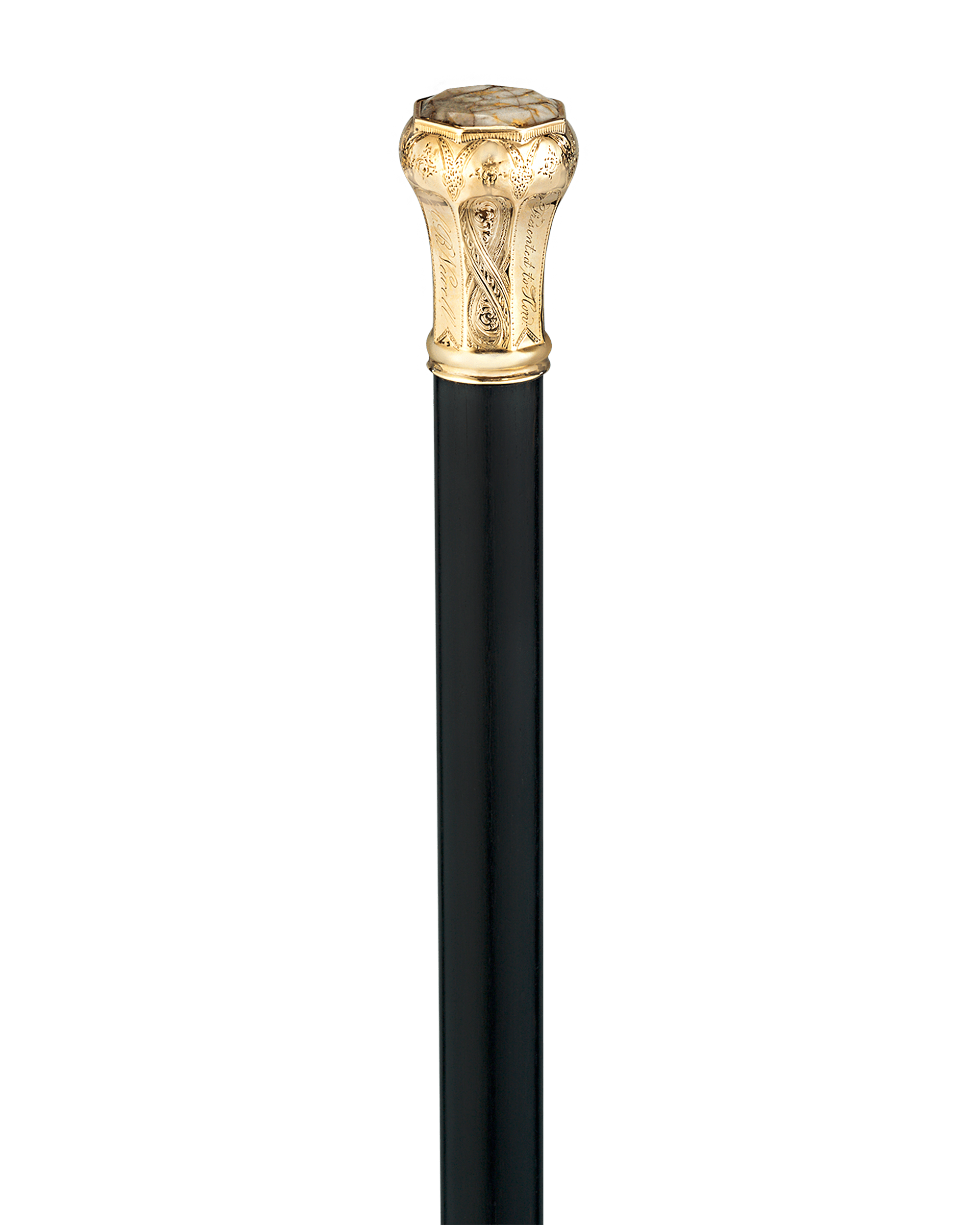 Californian Gold-Bearing Quartz Presentation Cane