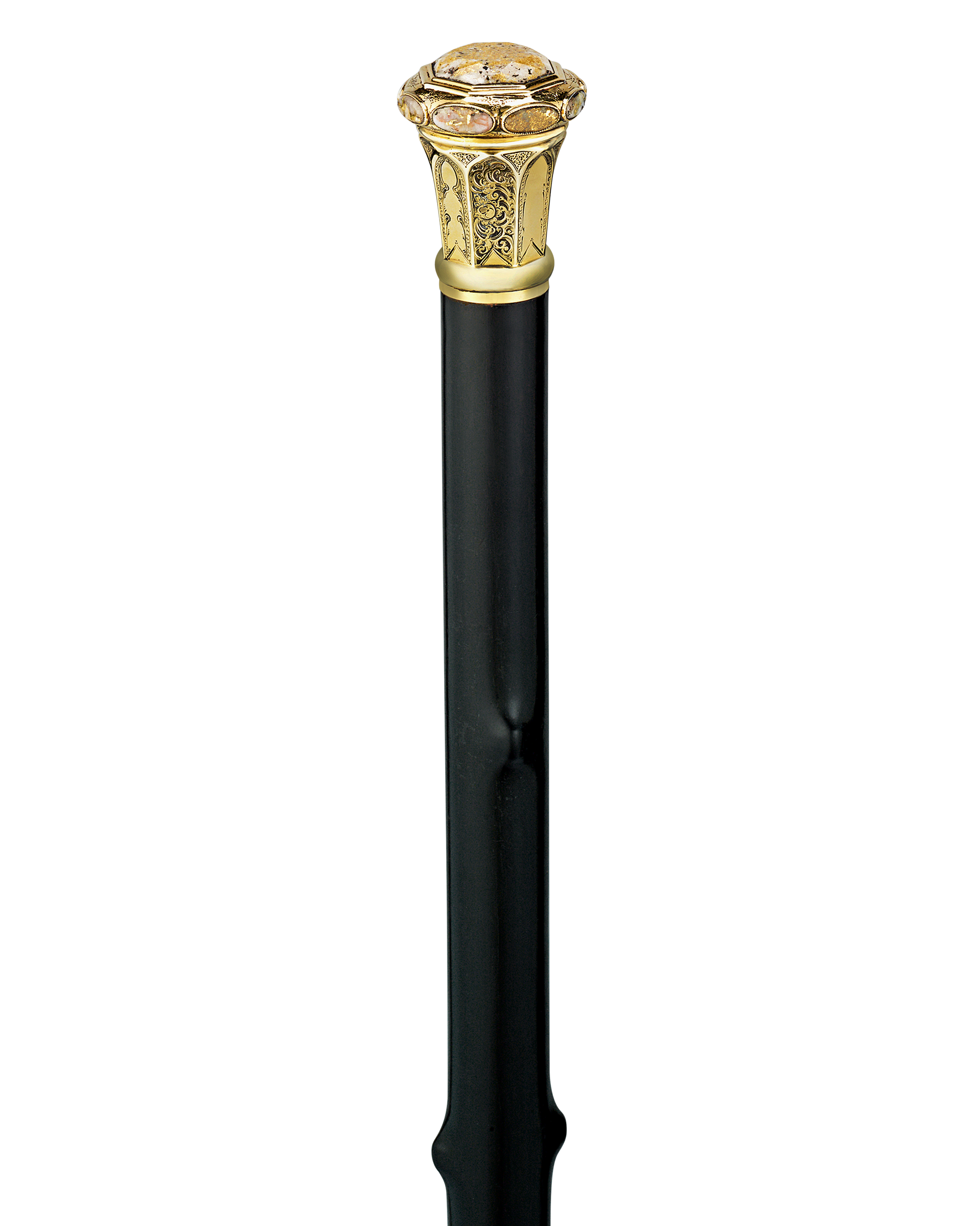 Gold Quartz Californian Walking Cane