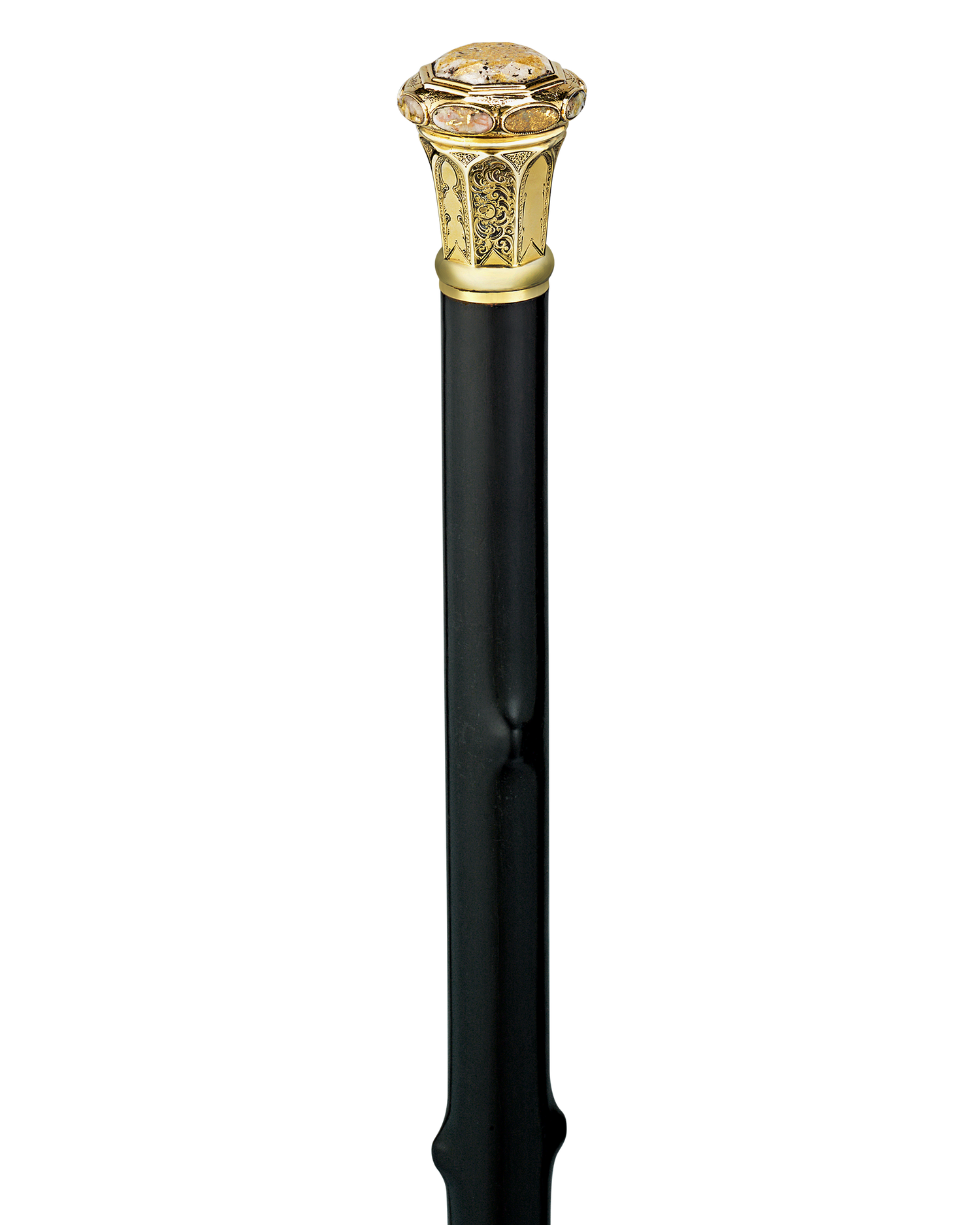 Gold Quartz Californian Walking Cane