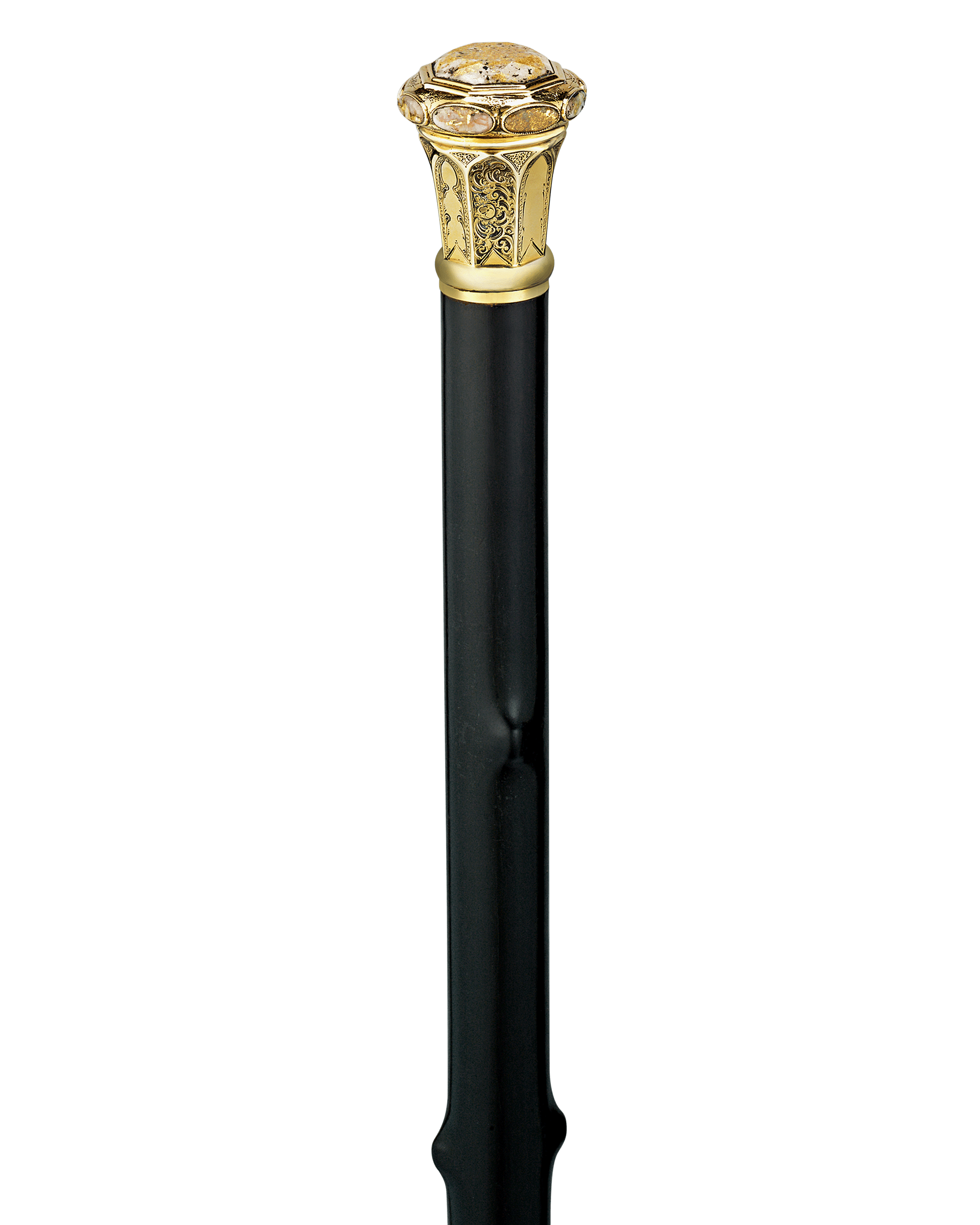 Gold Quartz Californian Walking Cane