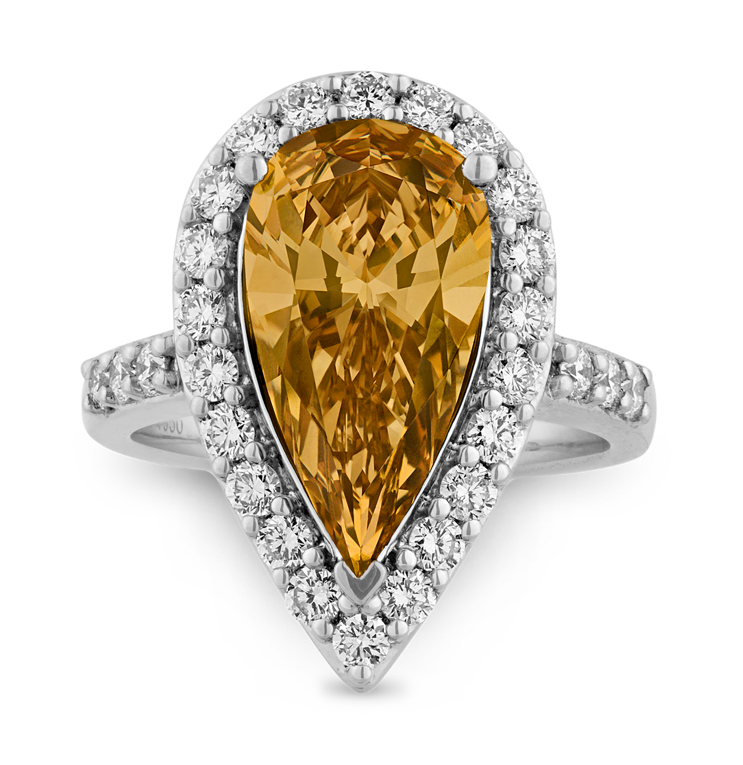 Fancy Deep Brown Yellow Diamond Ring, 4.00 carats