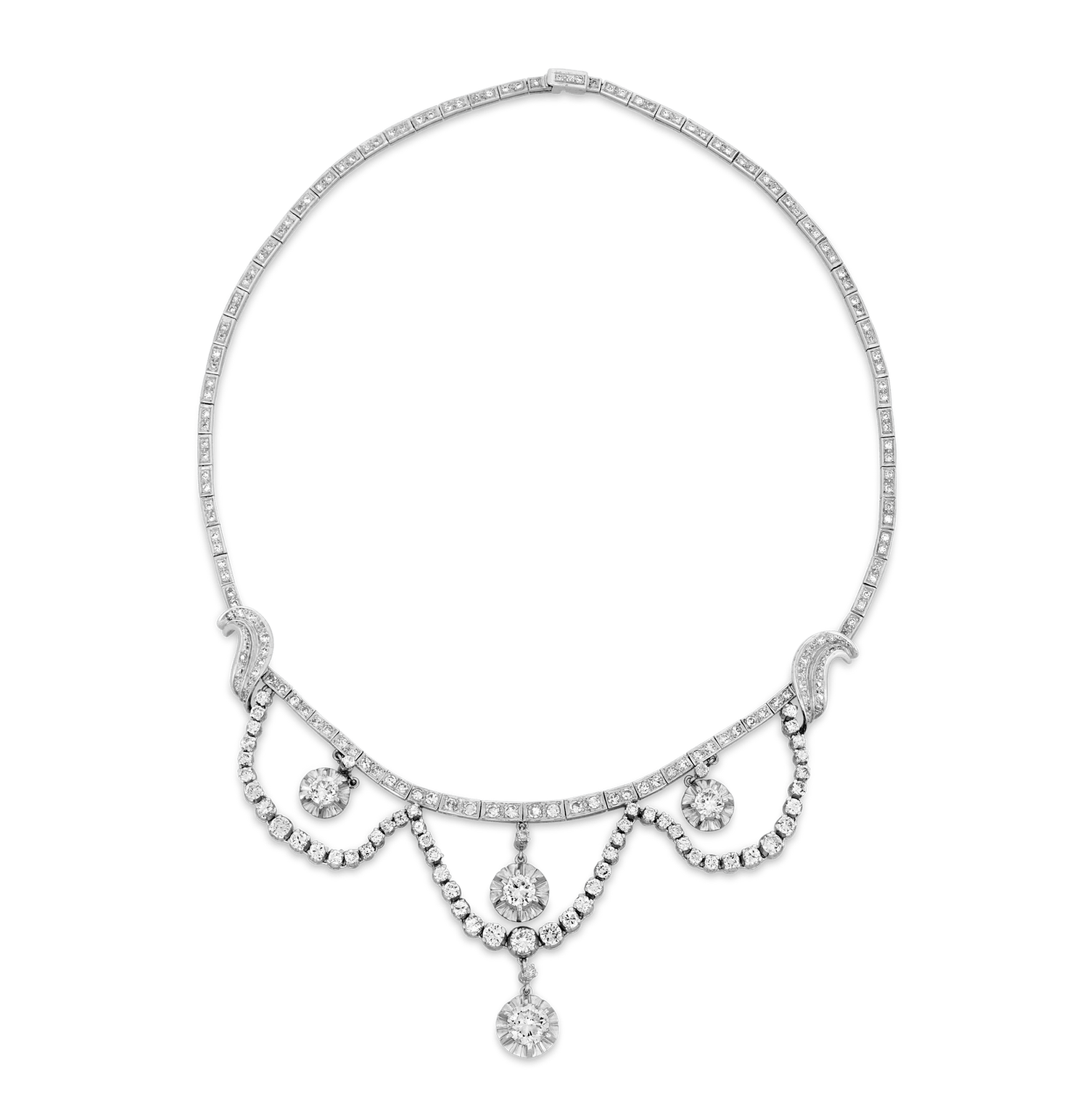 Diamond Necklace, 8.80 carats