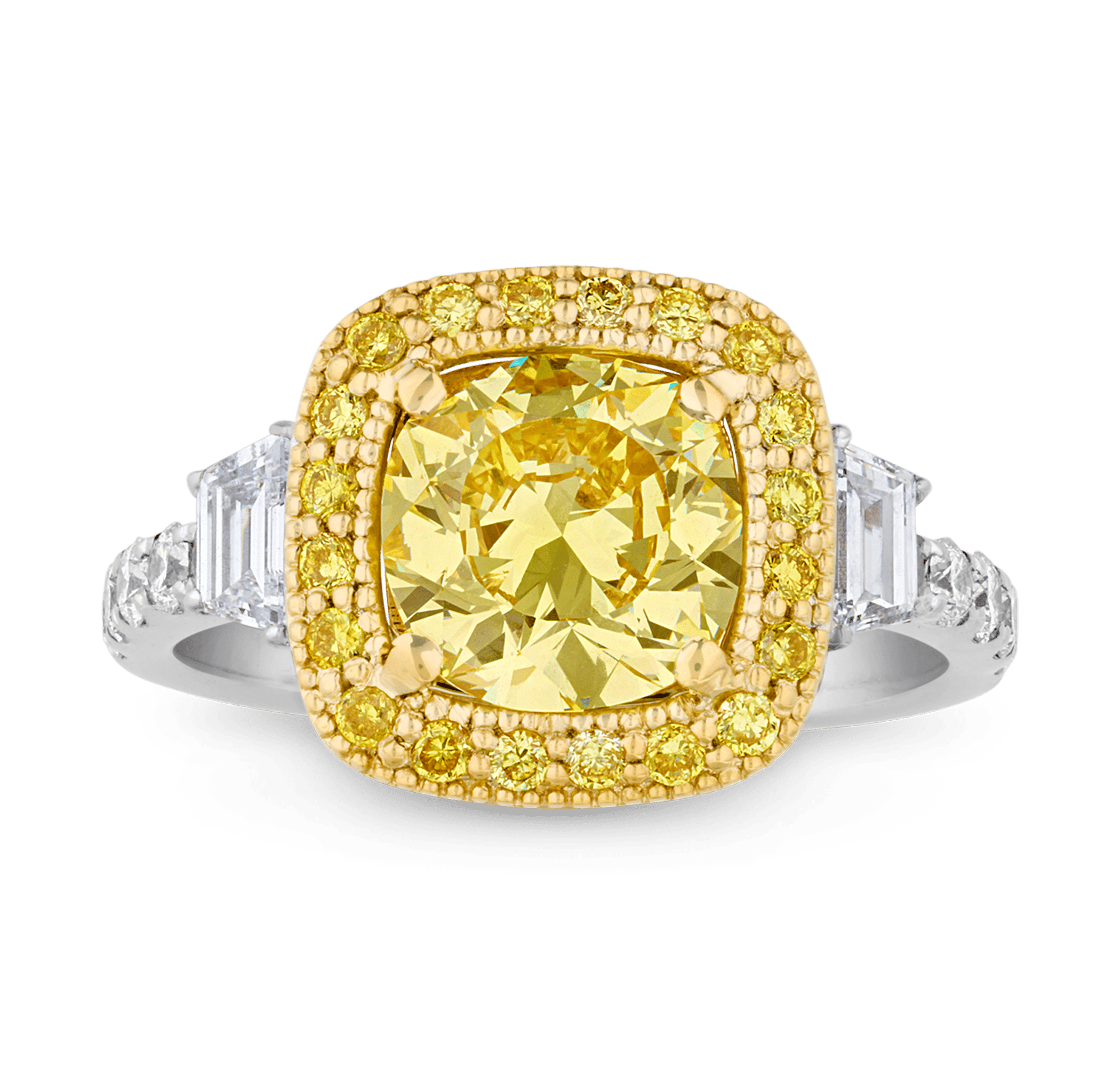 Fancy Intense Yellow Diamond Ring, 2.01 carats