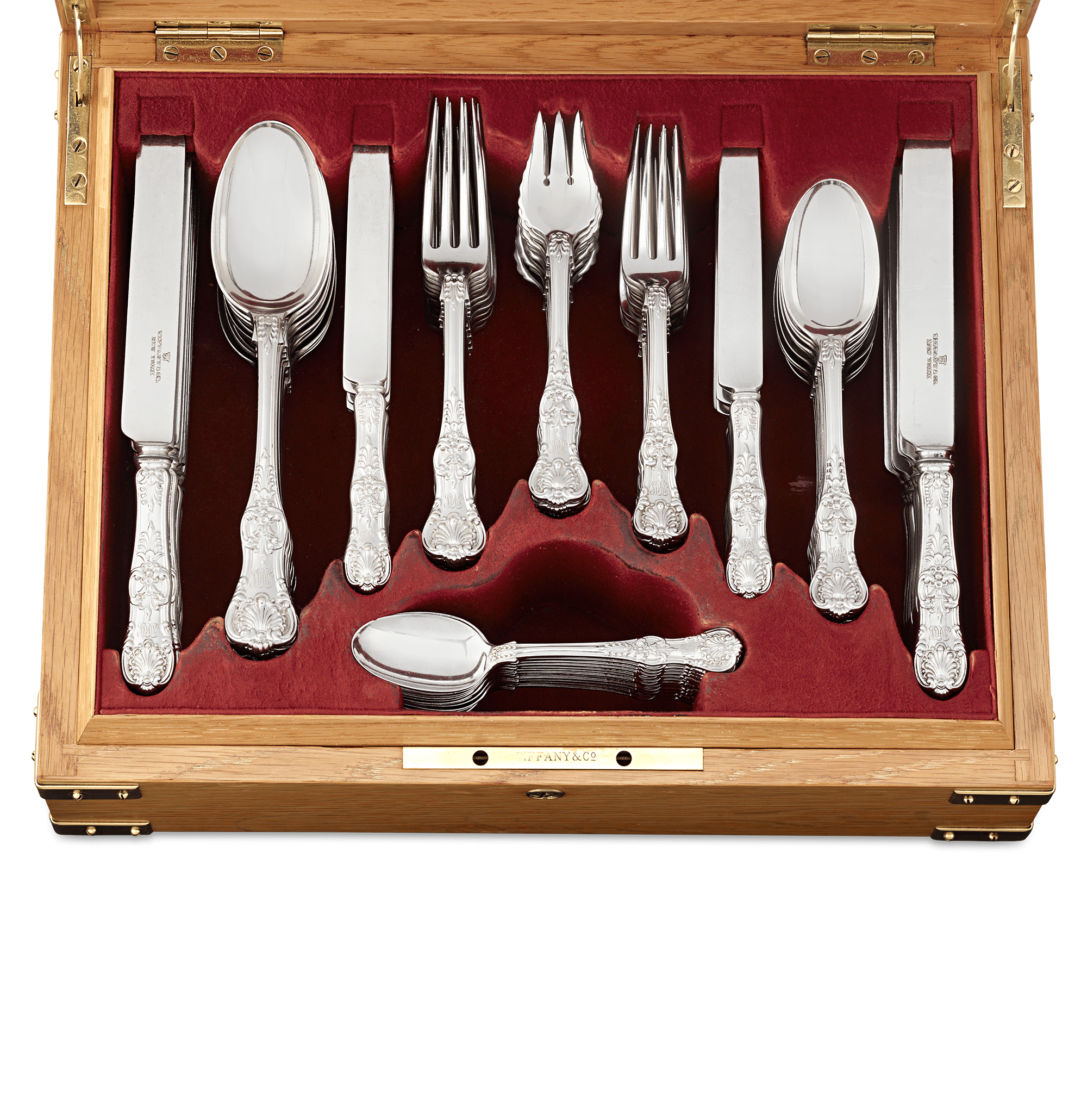 Tiffany & Co. English King Flatware Service, 96 Pieces