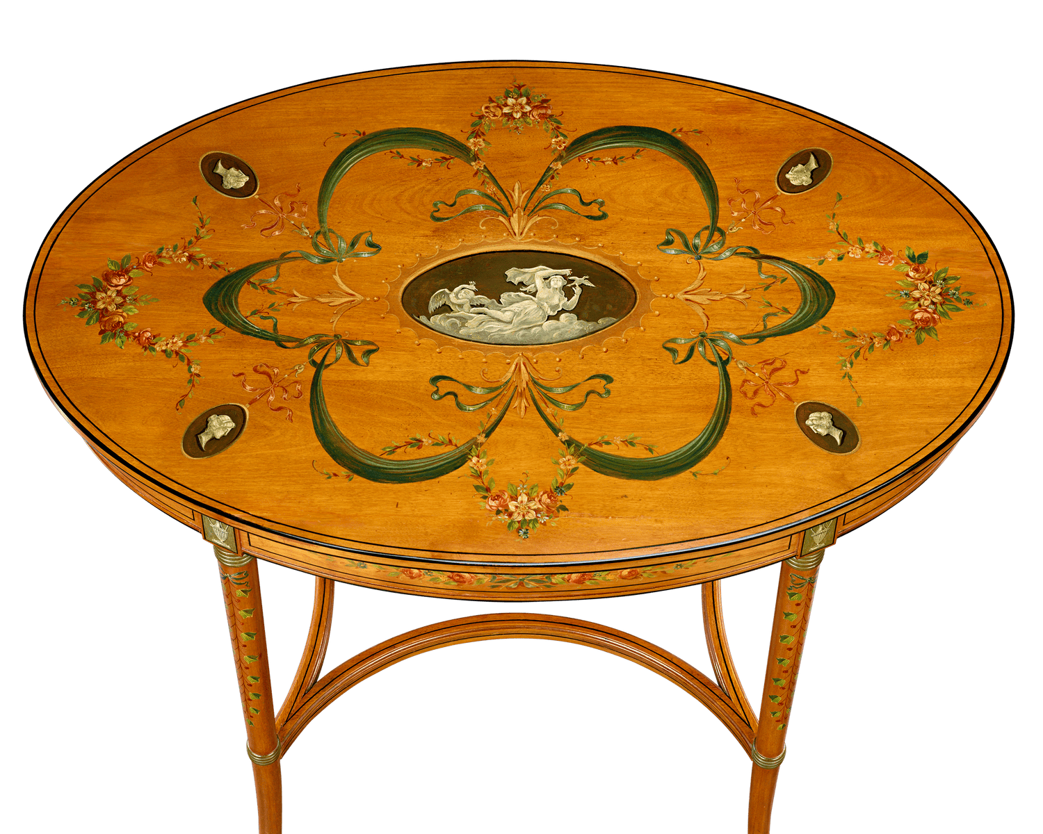 English Satinwood Parlor Tables