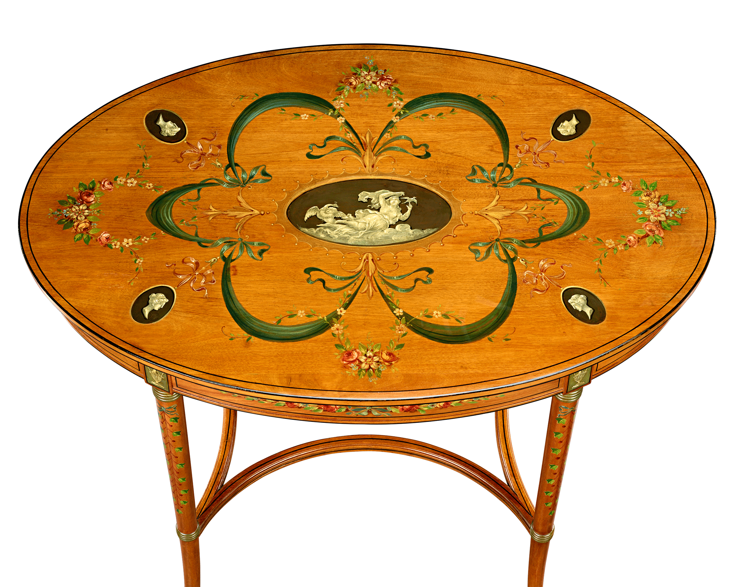 English Satinwood Parlor Tables