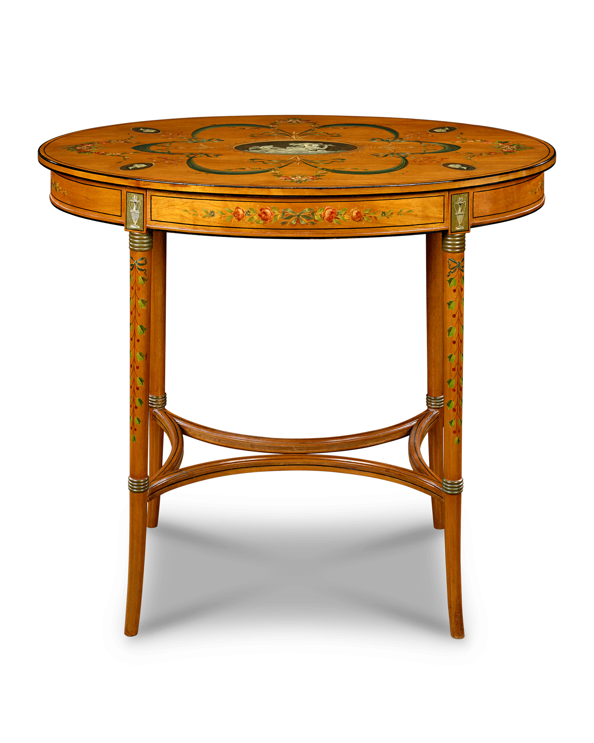 English Satinwood Parlor Tables