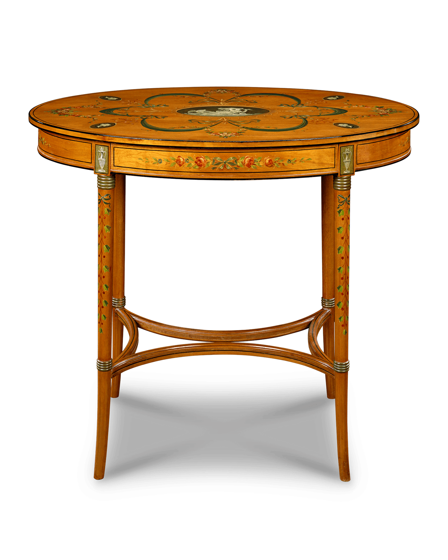 English Satinwood Parlor Tables