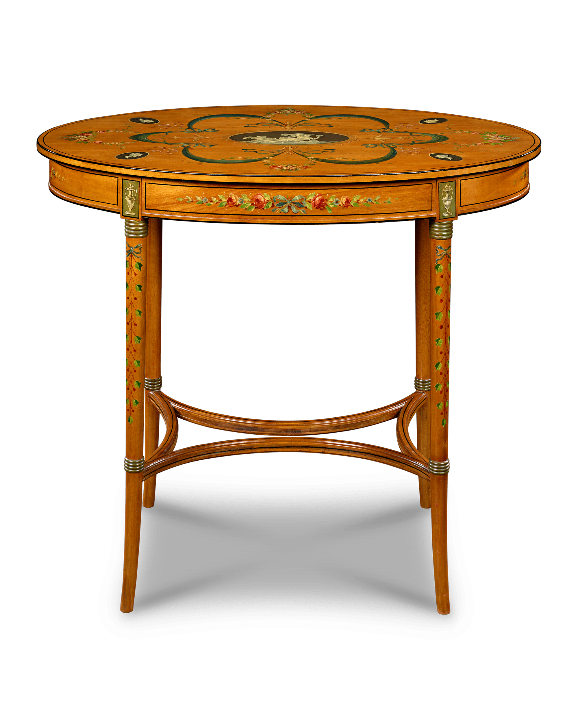 English Satinwood Parlor Tables