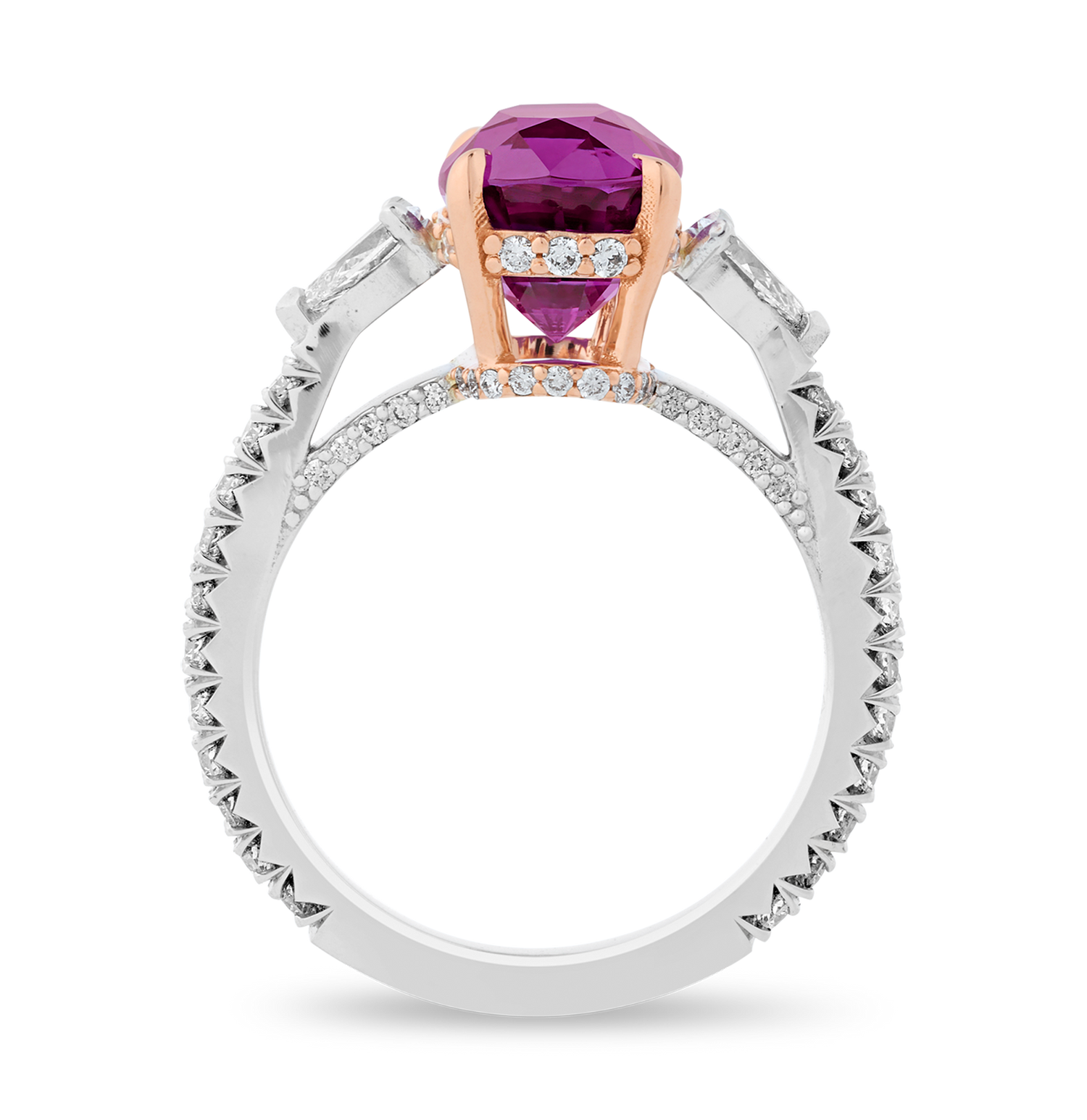 Boysenberry Sapphire Ring, 4.35 carats