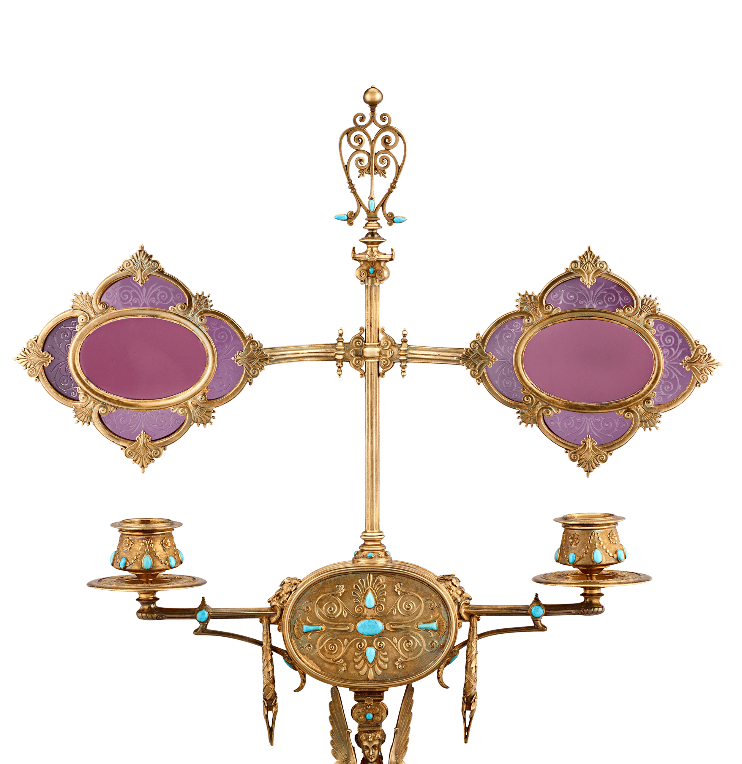 Napoleon III’s Silver-Gilt Library Reading Lamp