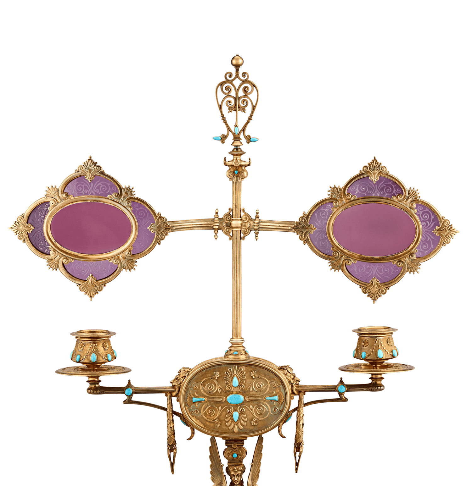 Napoleon III’s Silver-Gilt Library Reading Lamp