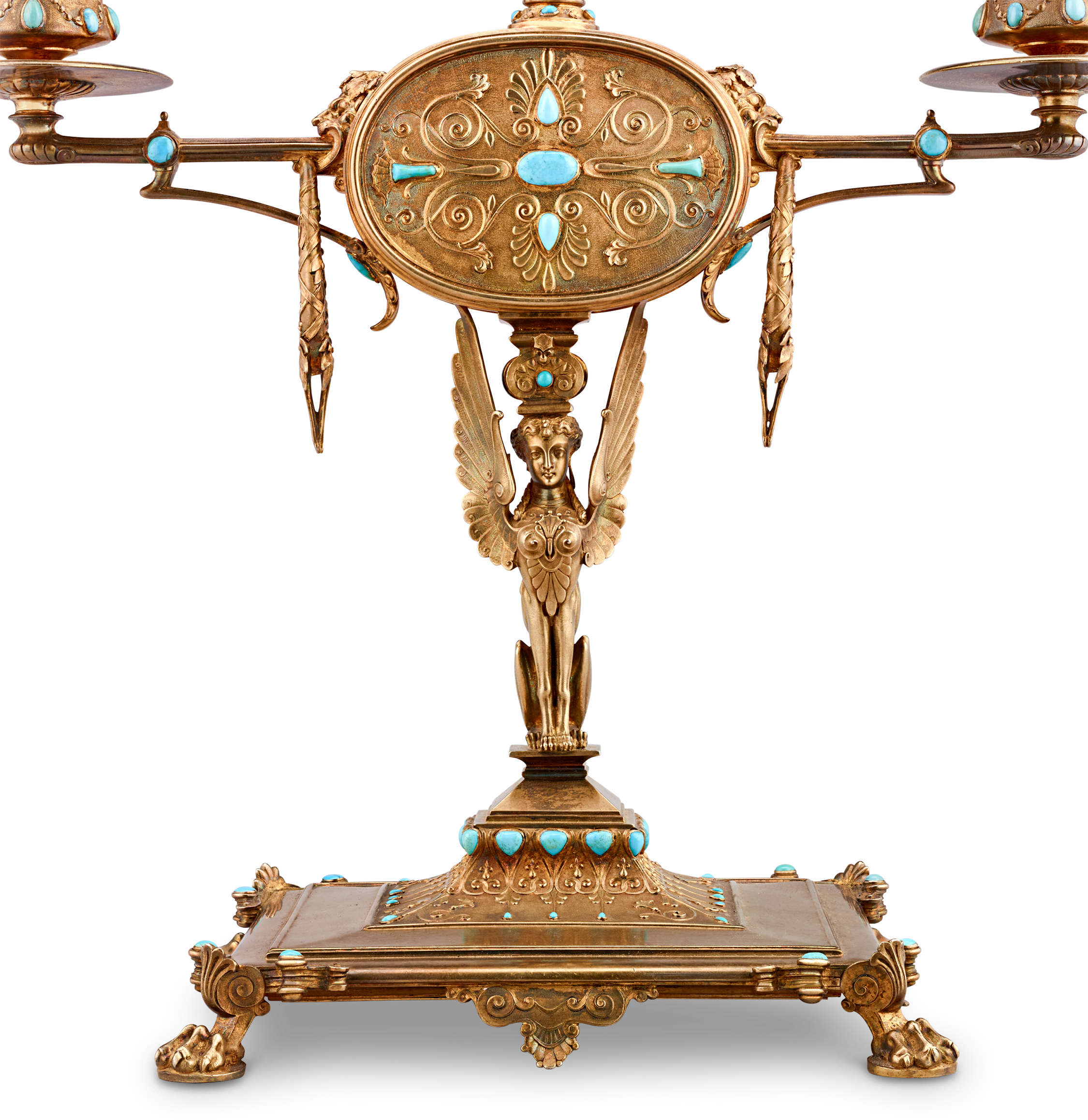 Napoleon III’s Silver-Gilt Library Reading Lamp