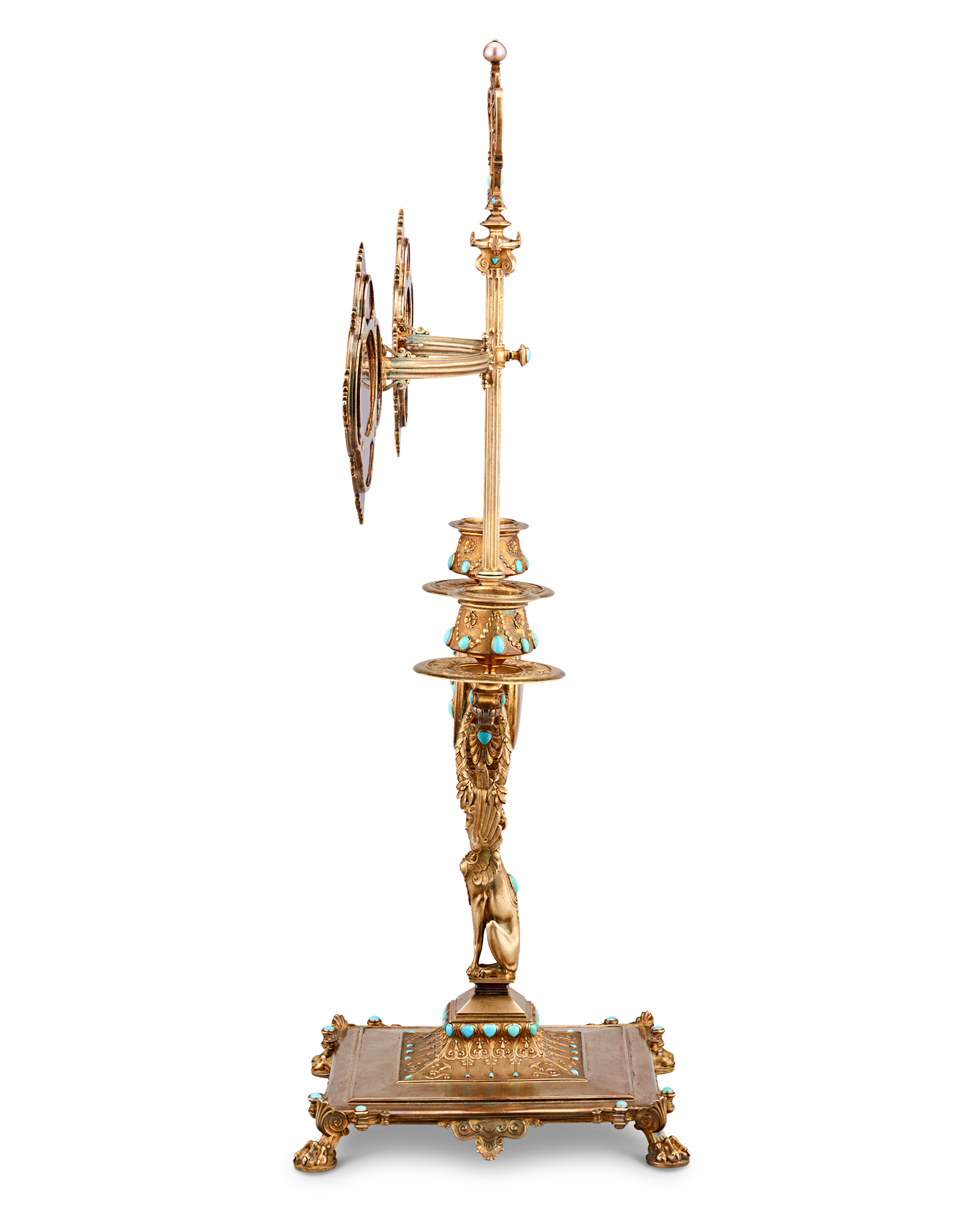 Napoleon III’s Silver-Gilt Library Reading Lamp