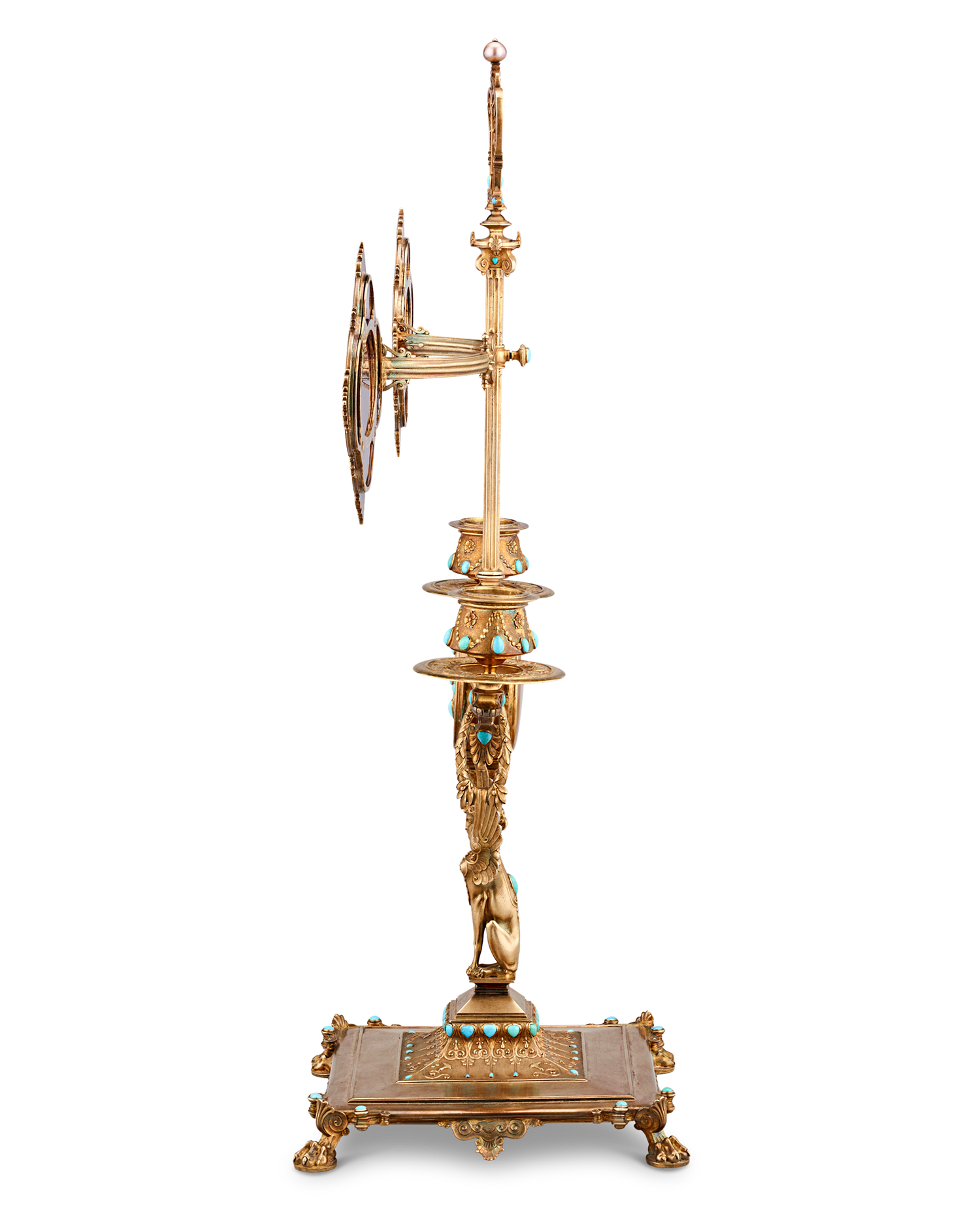 Napoleon III’s Silver-Gilt Library Reading Lamp