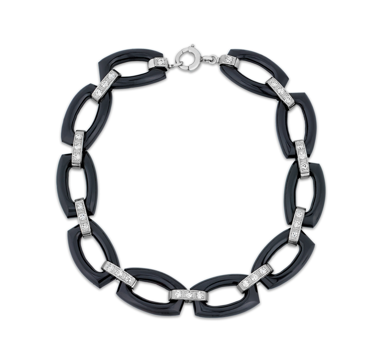 Tiffany & Co. Art Deco Onyx Bracelet