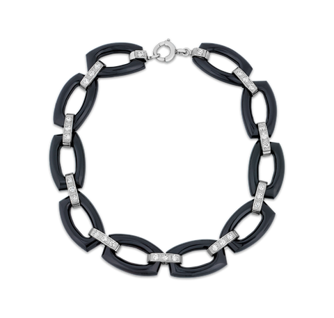 Tiffany & Co. Art Deco Onyx Bracelet