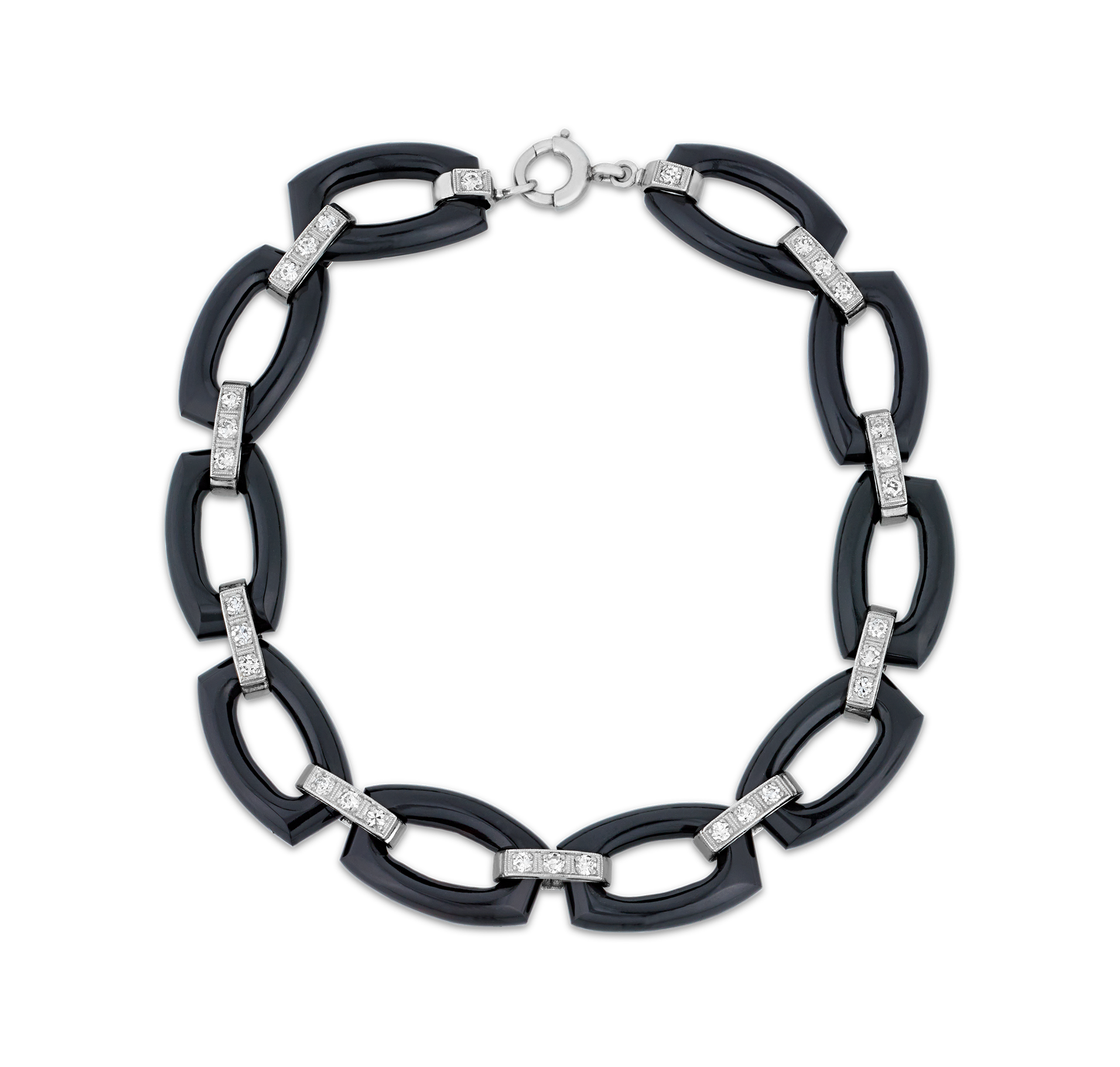 Tiffany & Co. Art Deco Onyx Bracelet