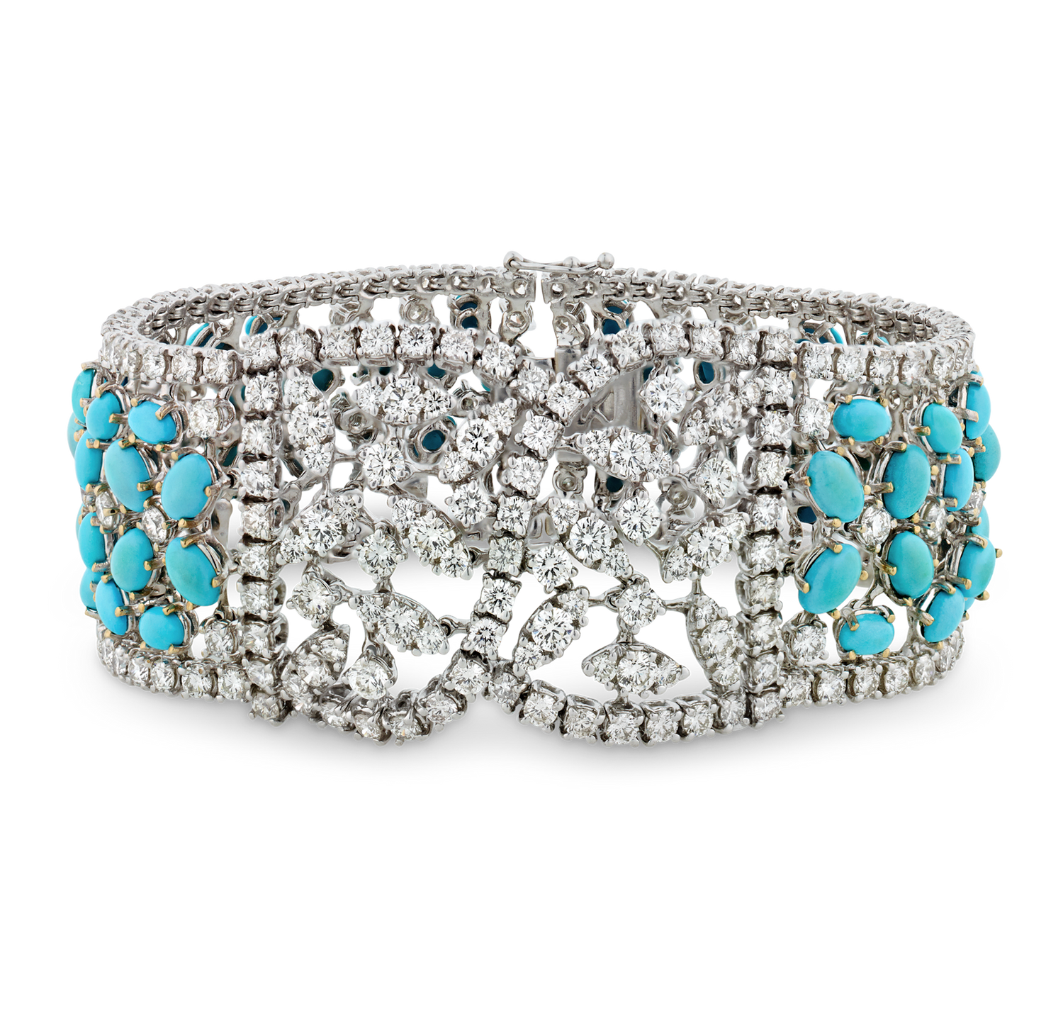 Diamond and Turquoise Bracelet