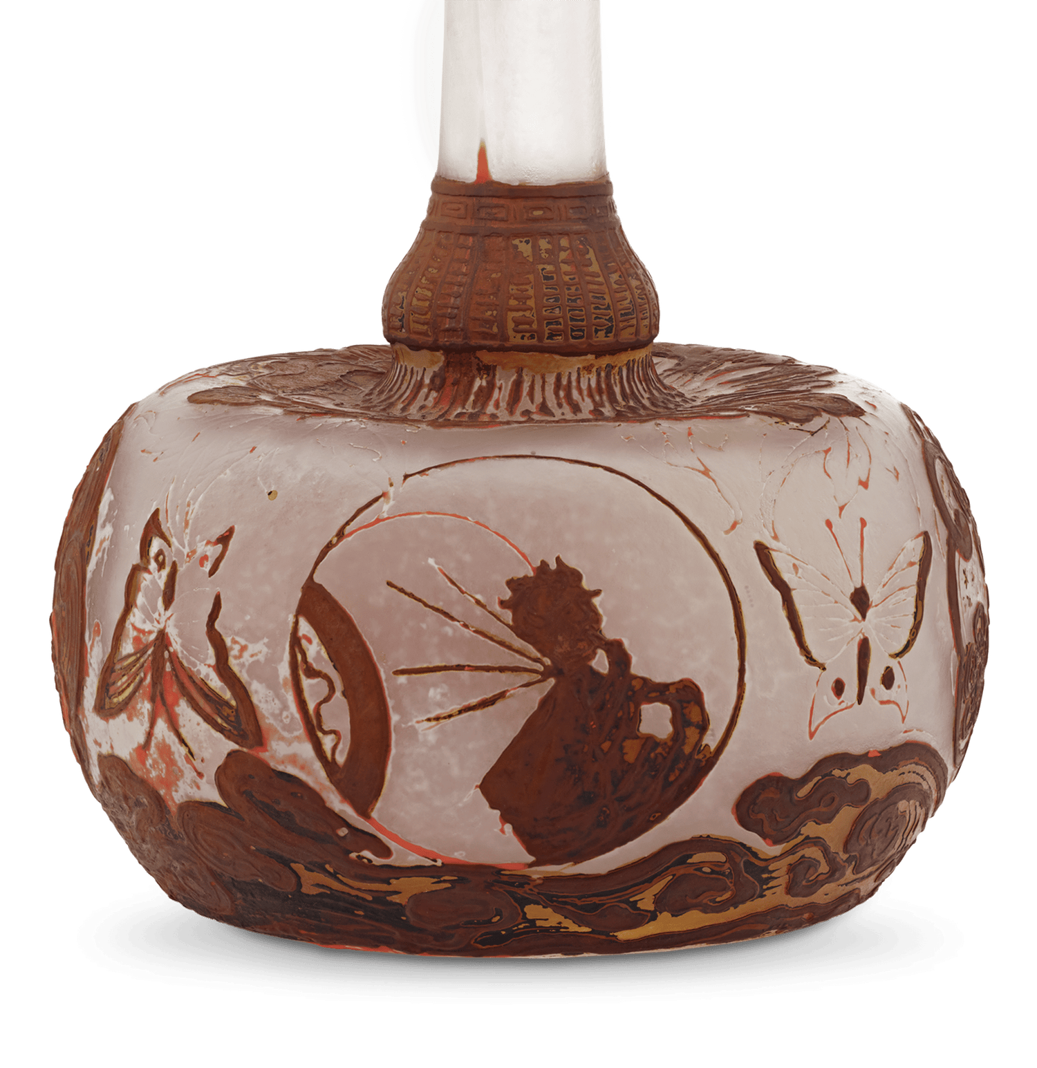 Muller Frères Luneville Woodland Vase