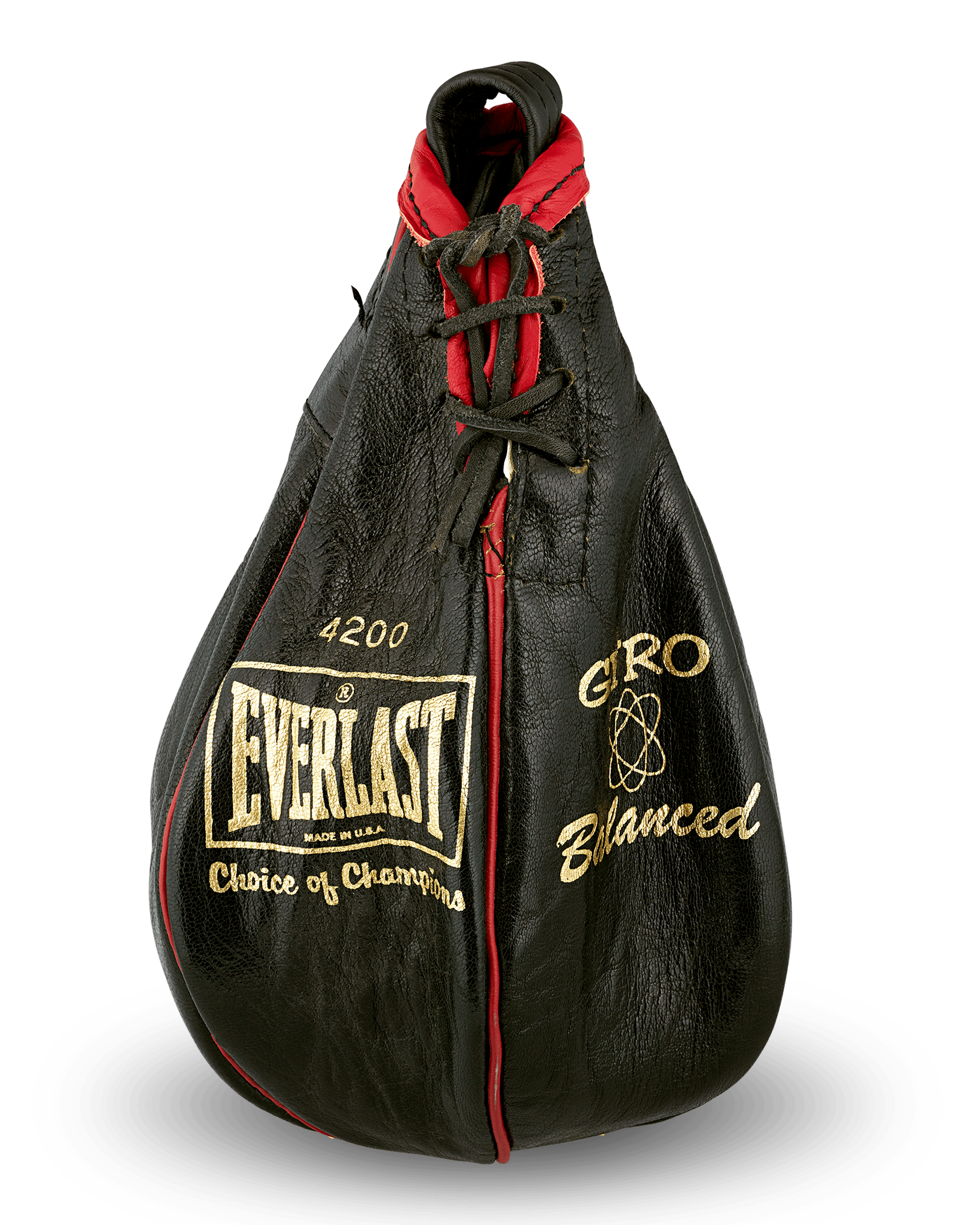 Muhammad Ali Signed Speed Bag, Gift to Sir Elton John